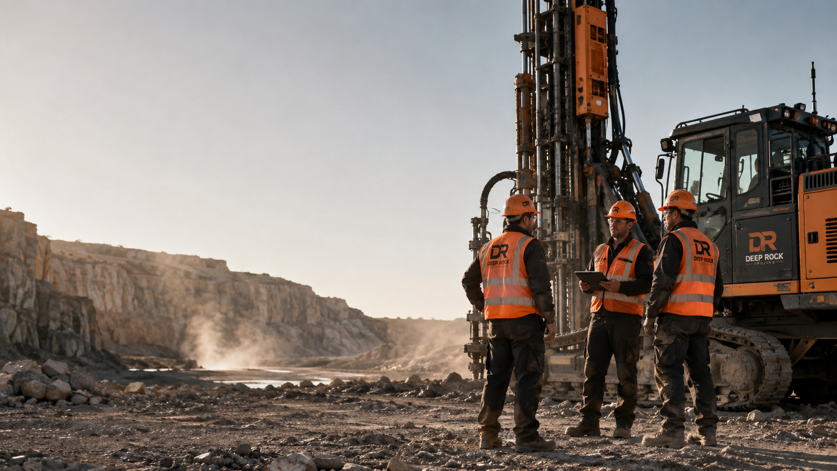 Deep Rock Drilling Services providing professional contract drilling and heavy drilling equipment for commercial job sites.