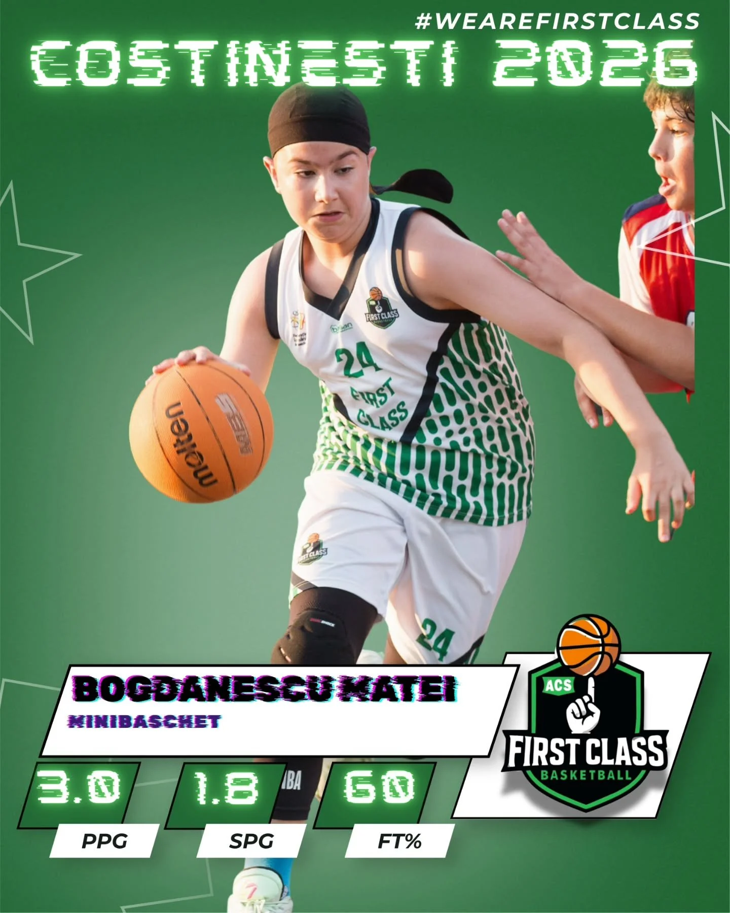 The powerhouse! 💪🏀 Matei a jucat foarte eficient și a demonstrat forță și precizie in aruncările sub presiune ! Felicitări Matei ! #wearefirstclass #basketball #baschetcopii #baschetbucuresti