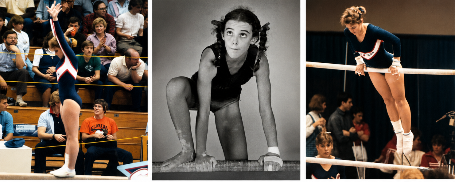 Former Division I gymnast competing in gymnastics before becoming a professional youth sports photographer