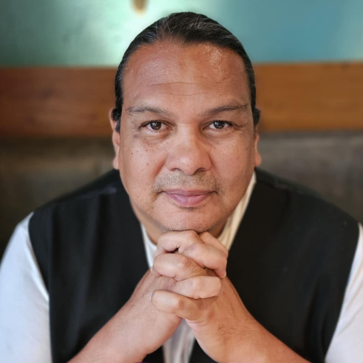Portrait of Ruben George, best selling author and activist, member of the Tsleil-Waututh Nation