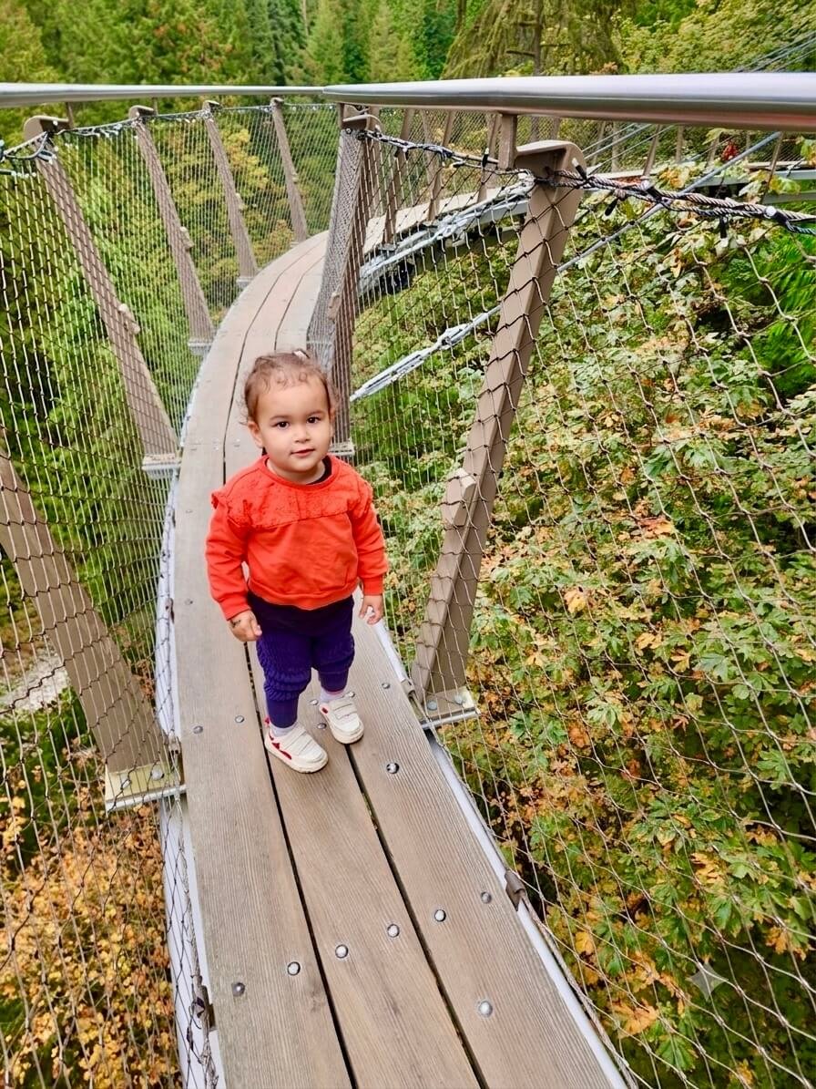 Where We Spent a Wake Window: Capilano Suspension Bridge. 