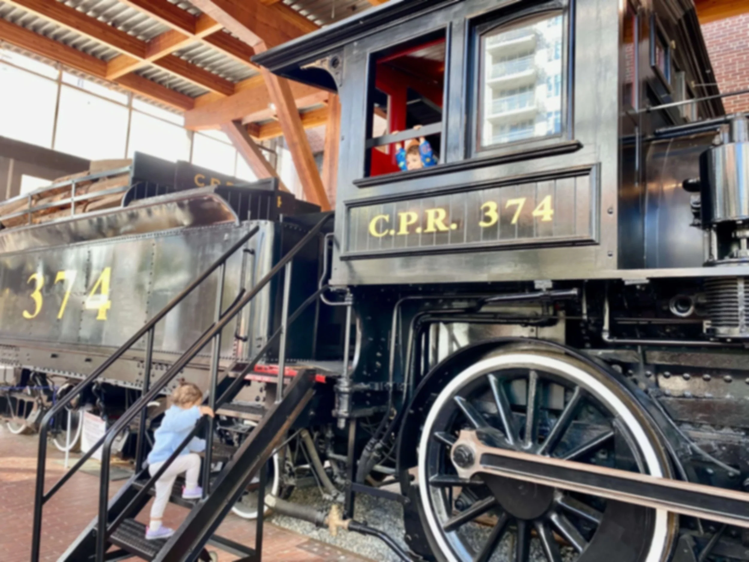 Where We Spent a Wake Window: Engine 374 (Train) Pavilion