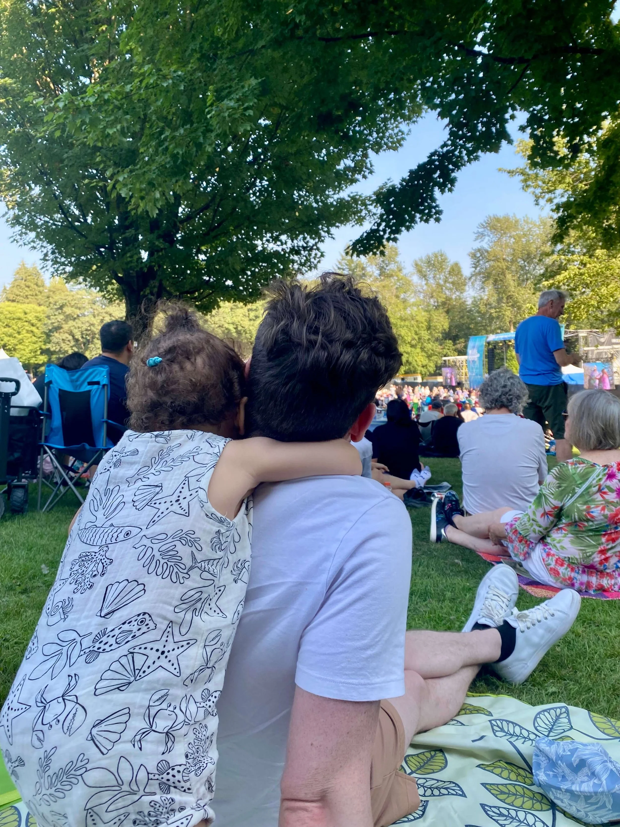 Picnic in the park at Burnaby Blues & Roots festival