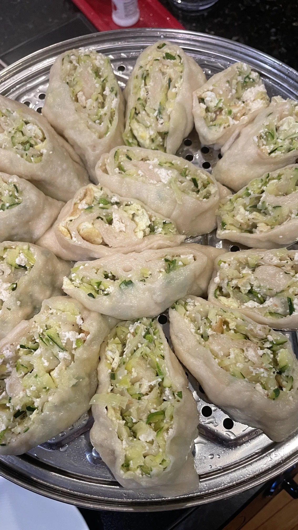 steamed tofu vegetable rolls