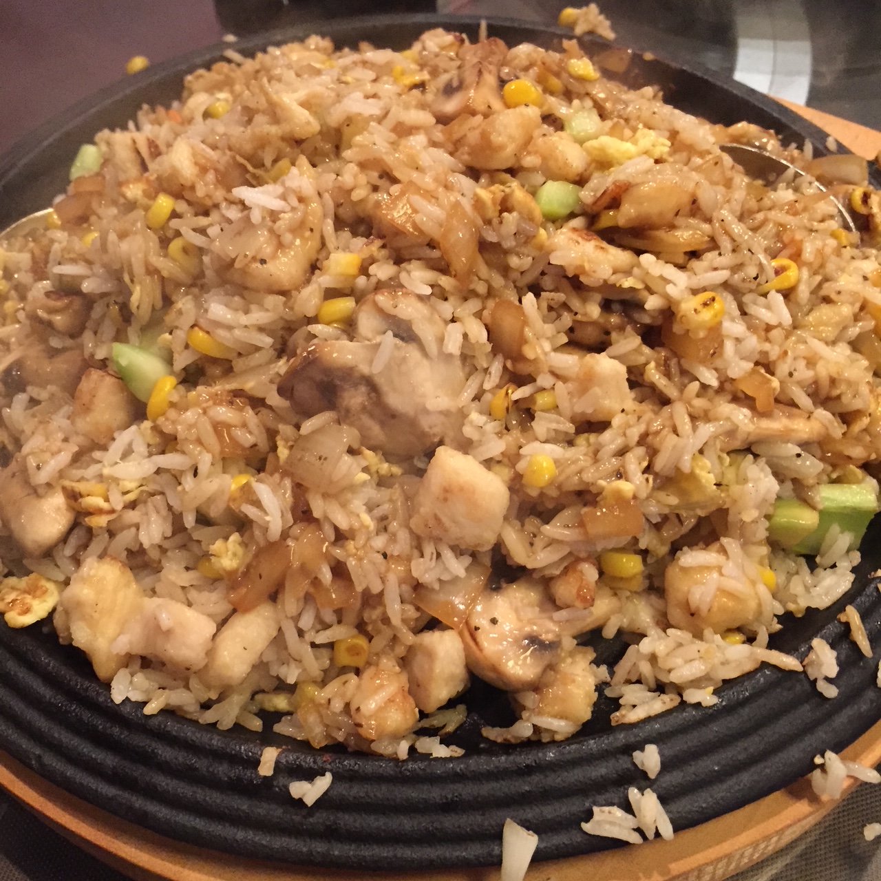 black pepper sizzling rice