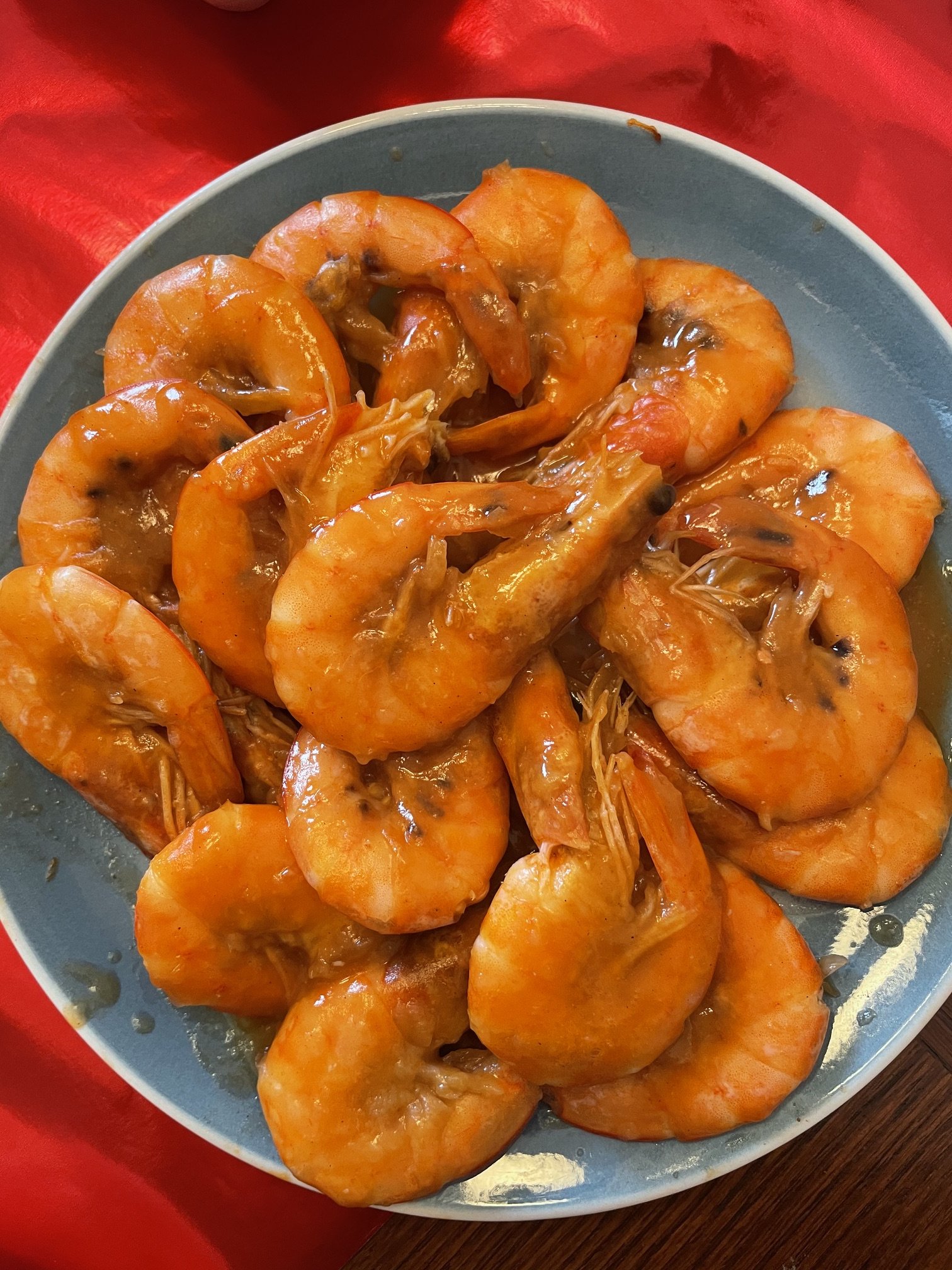 hot braised shrimp
