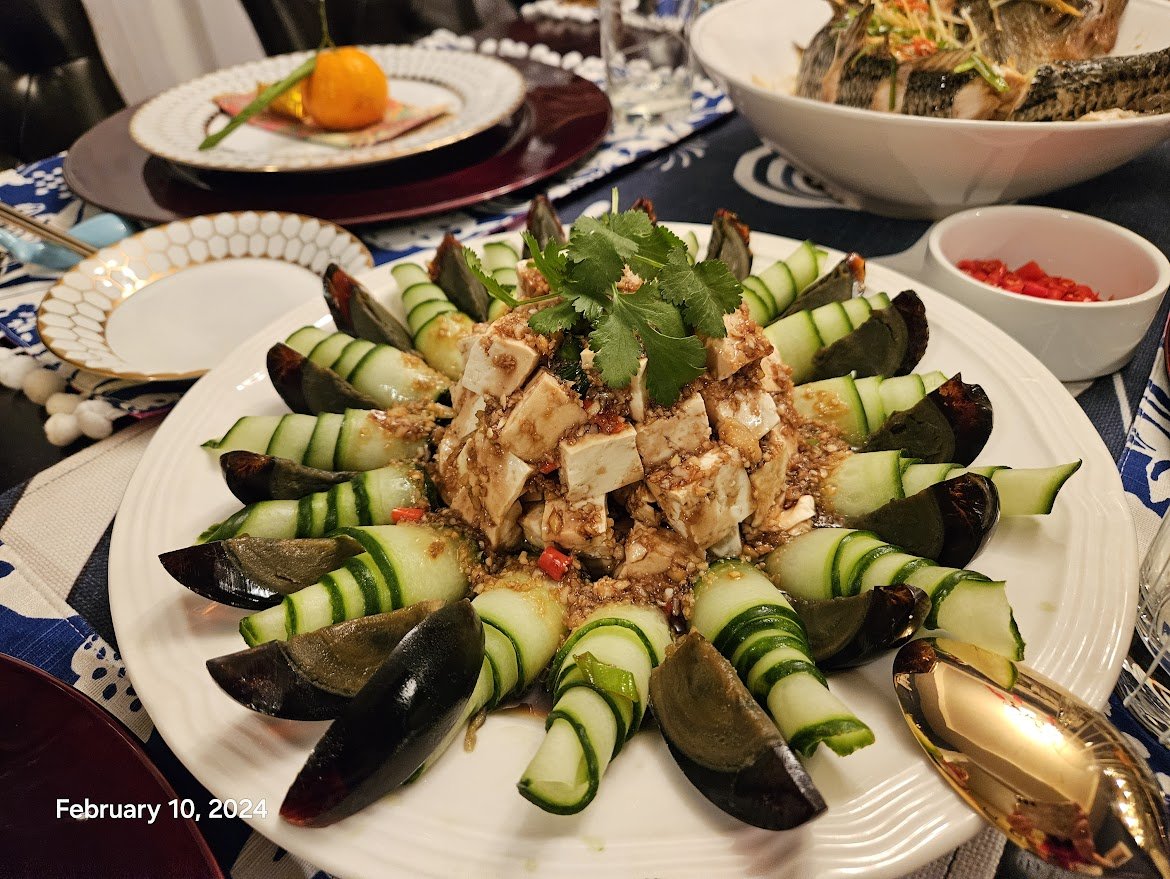 preserved egg salad