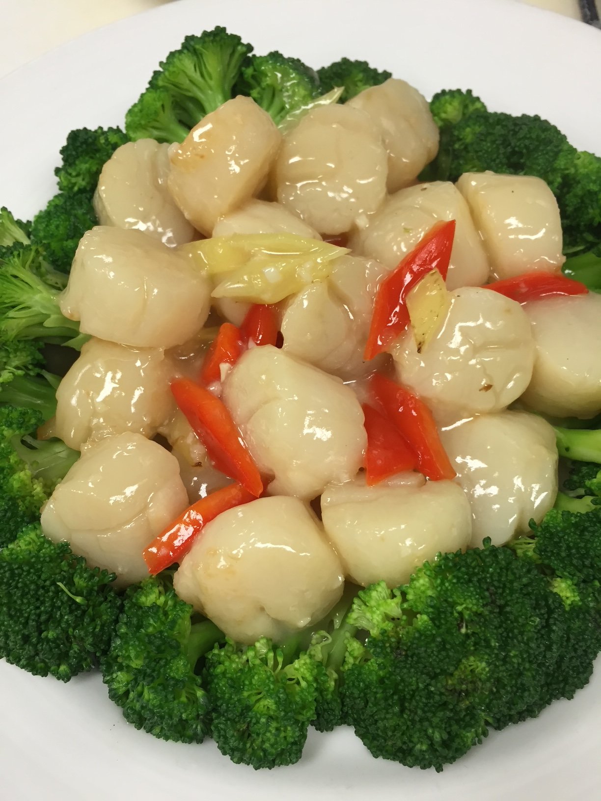 stir-fried sea scallops