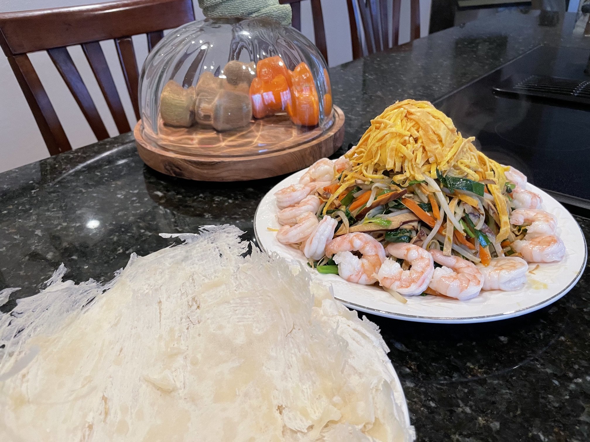 shrimp rice noodle salad