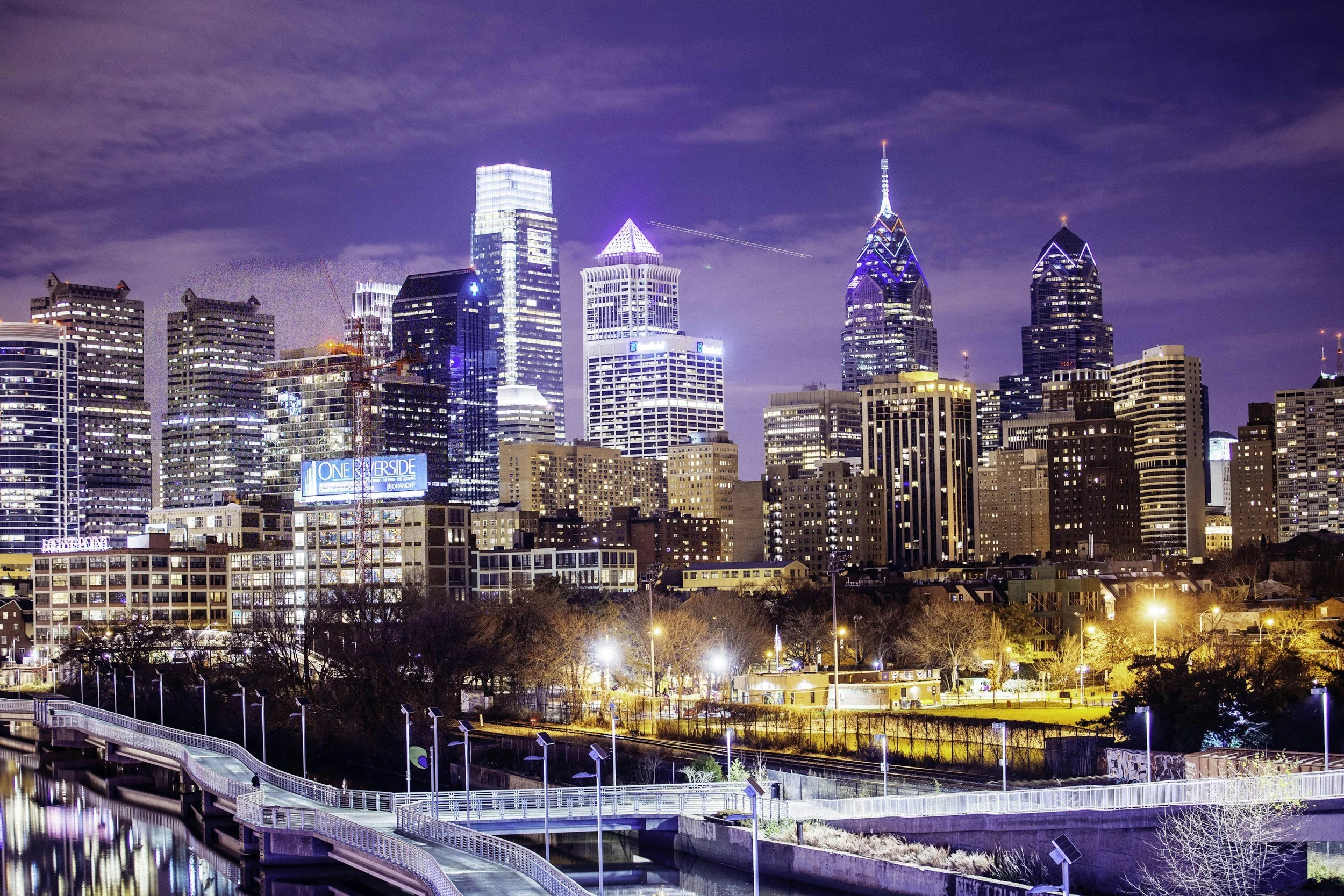 Philadelphia skyline, home base of Lawton Risk Advisory