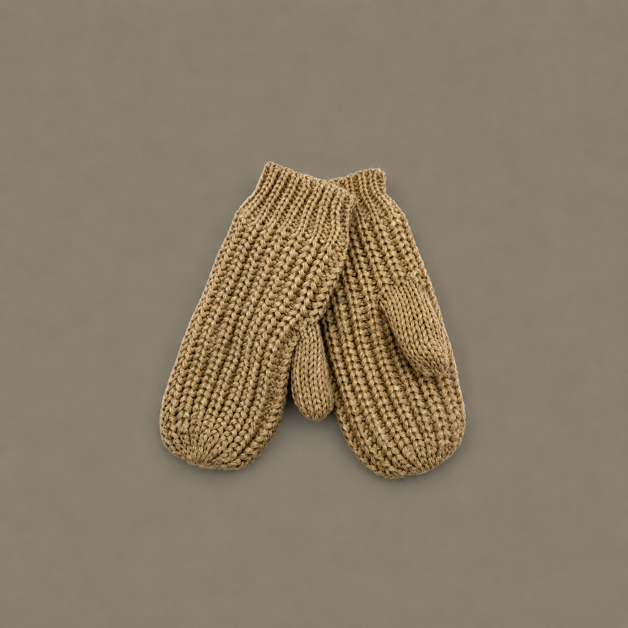 Sherpa Wool Mittens - Oatmeal