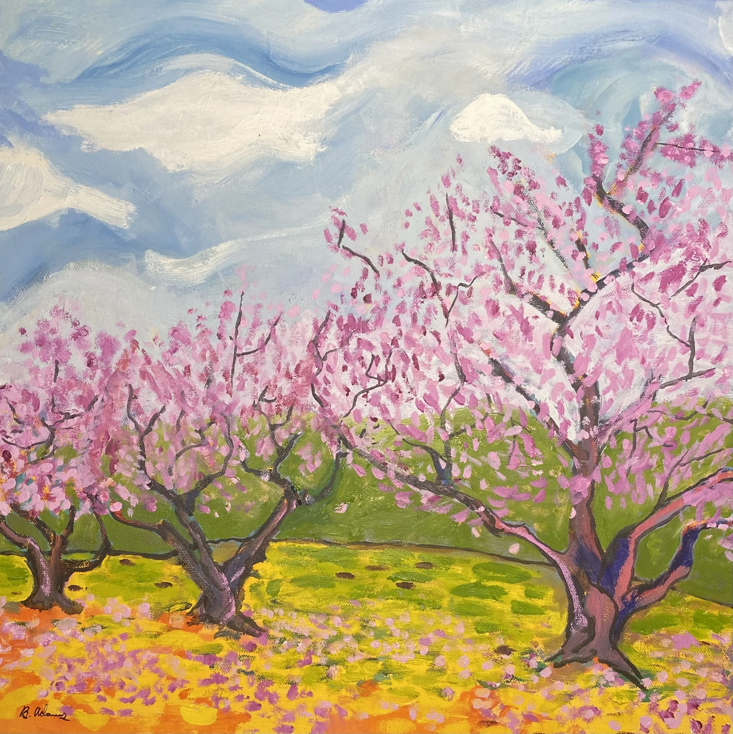 peach tree blossoms