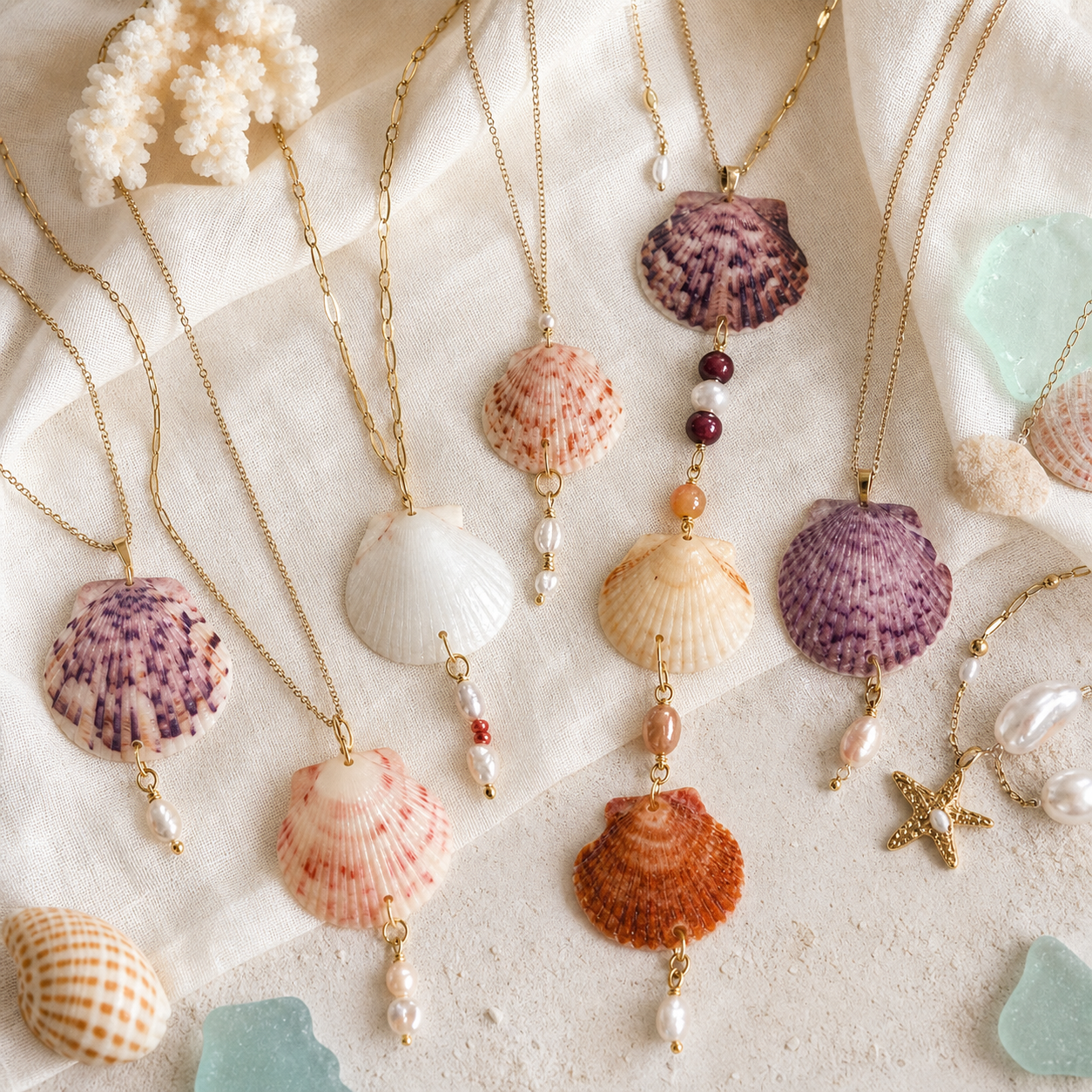 Handcrafted Shell Necklaces