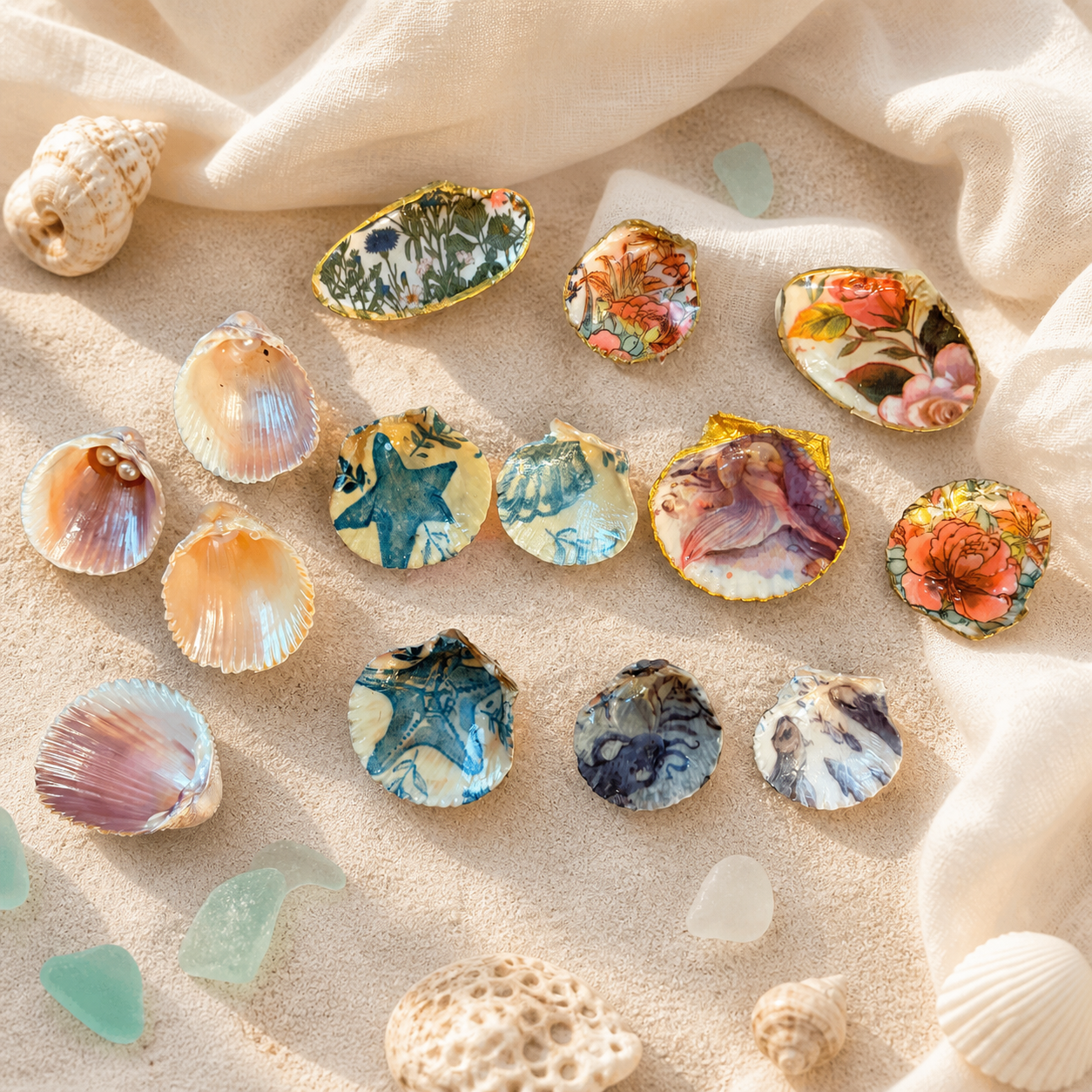 Handcrafted Shell Magnets