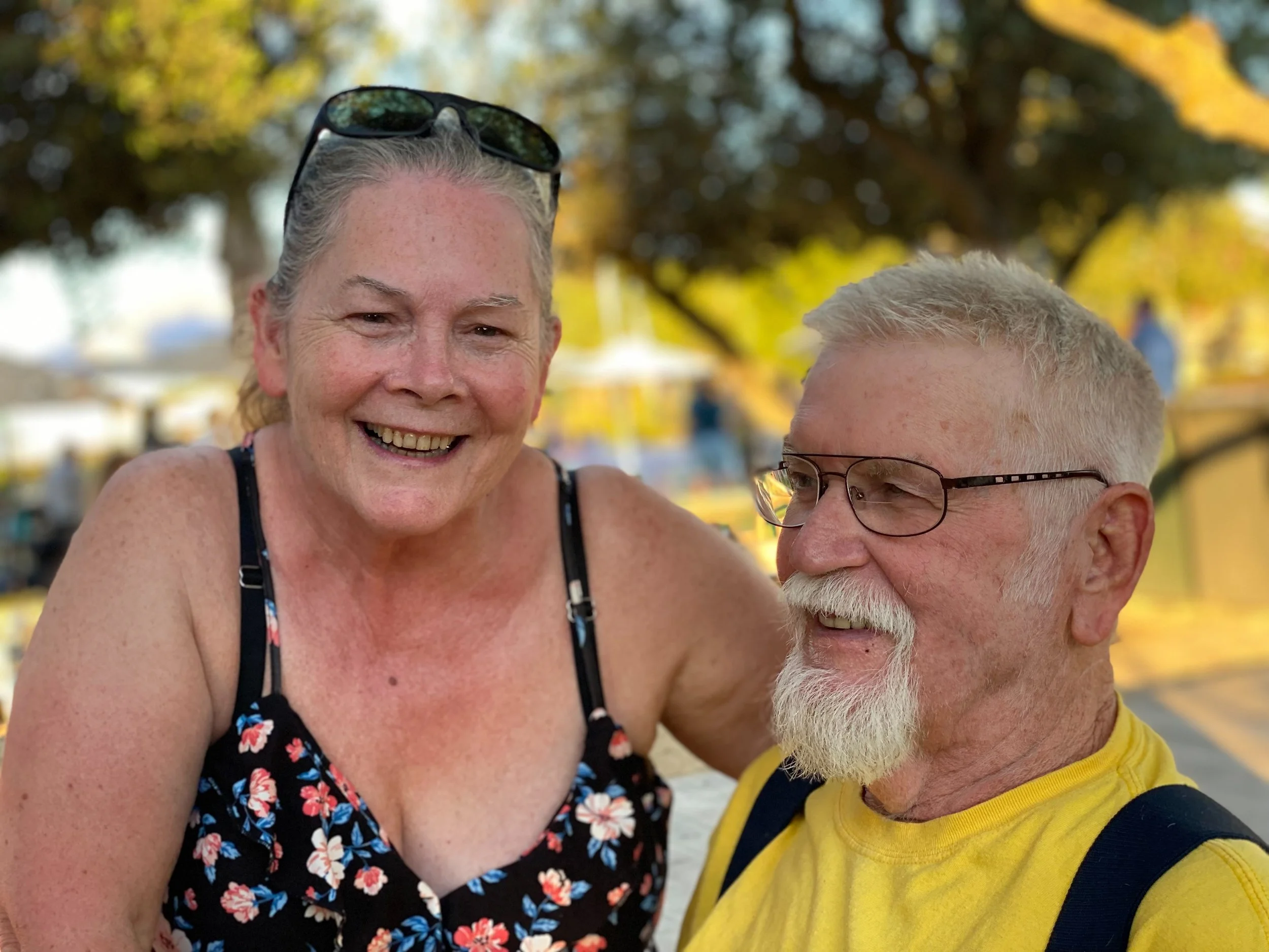 Nana with her husband