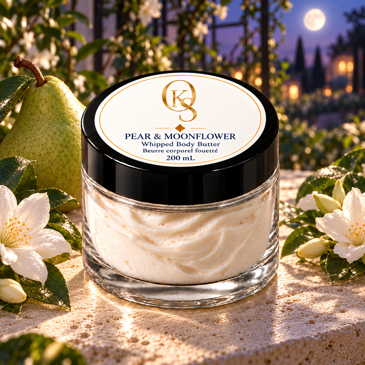 Pear & Moonflower Whipped Body Butter — 200 mL (Pre-Order)