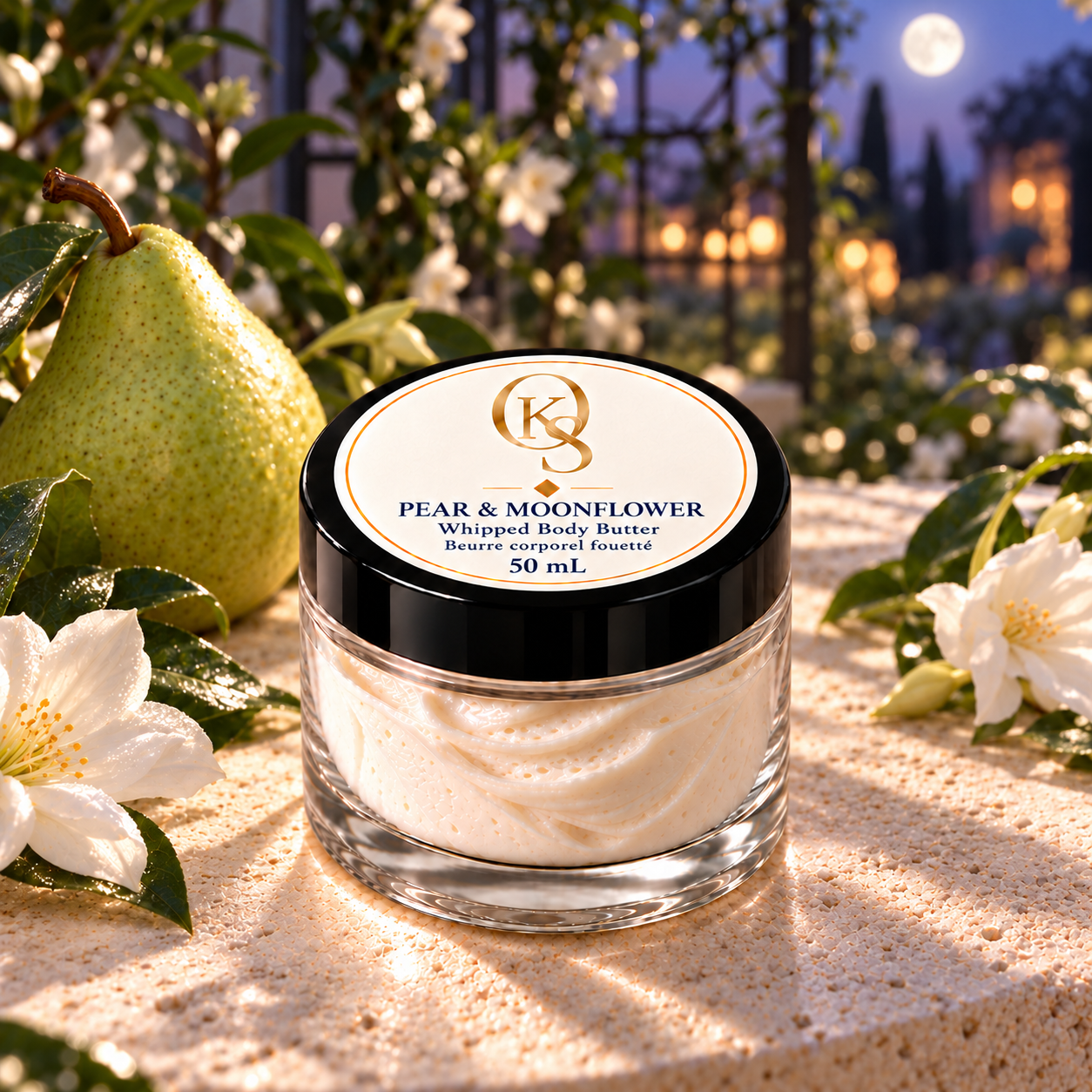 Pear & Moonflower Whipped Body Butter — 50 mL (Pre-Order)