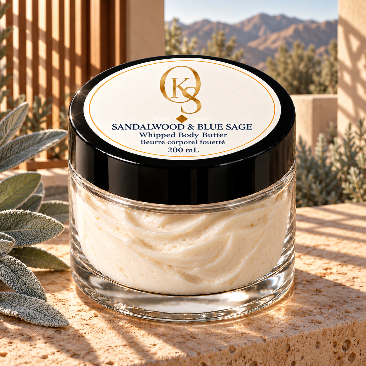 Sandalwood & Blue Sage Whipped Body Butter — 200 mL (Pre-Order)