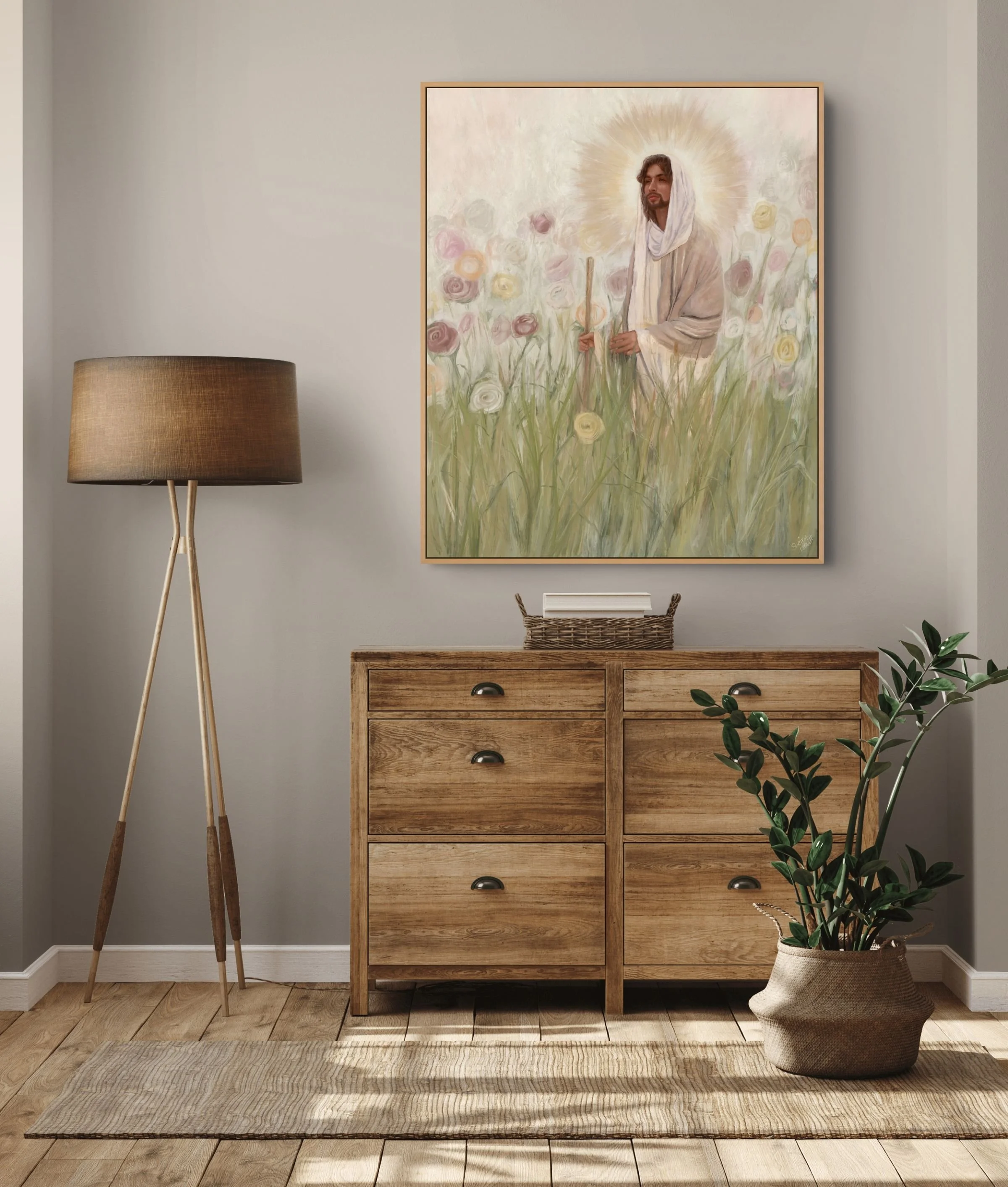 jesus with the flowers-large.jpg