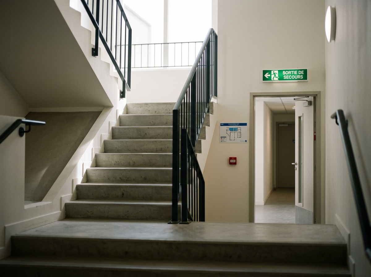 Évacuation Incendie — Guide-file & Serre-file