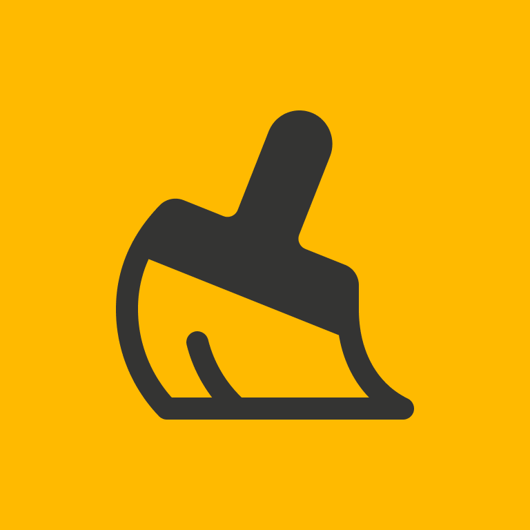 Hand holding a magnifying glass icon on a yellow background.