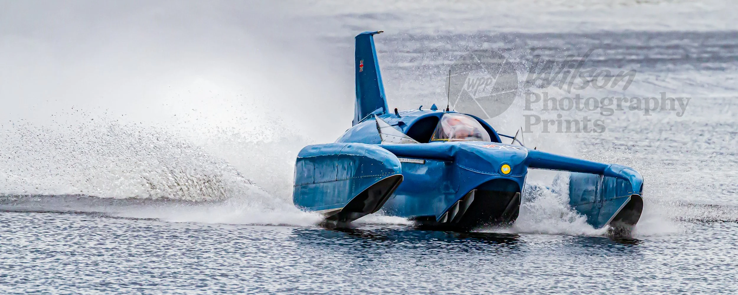 Bluebird K7 at Loch Fad: Captured at 150 mph