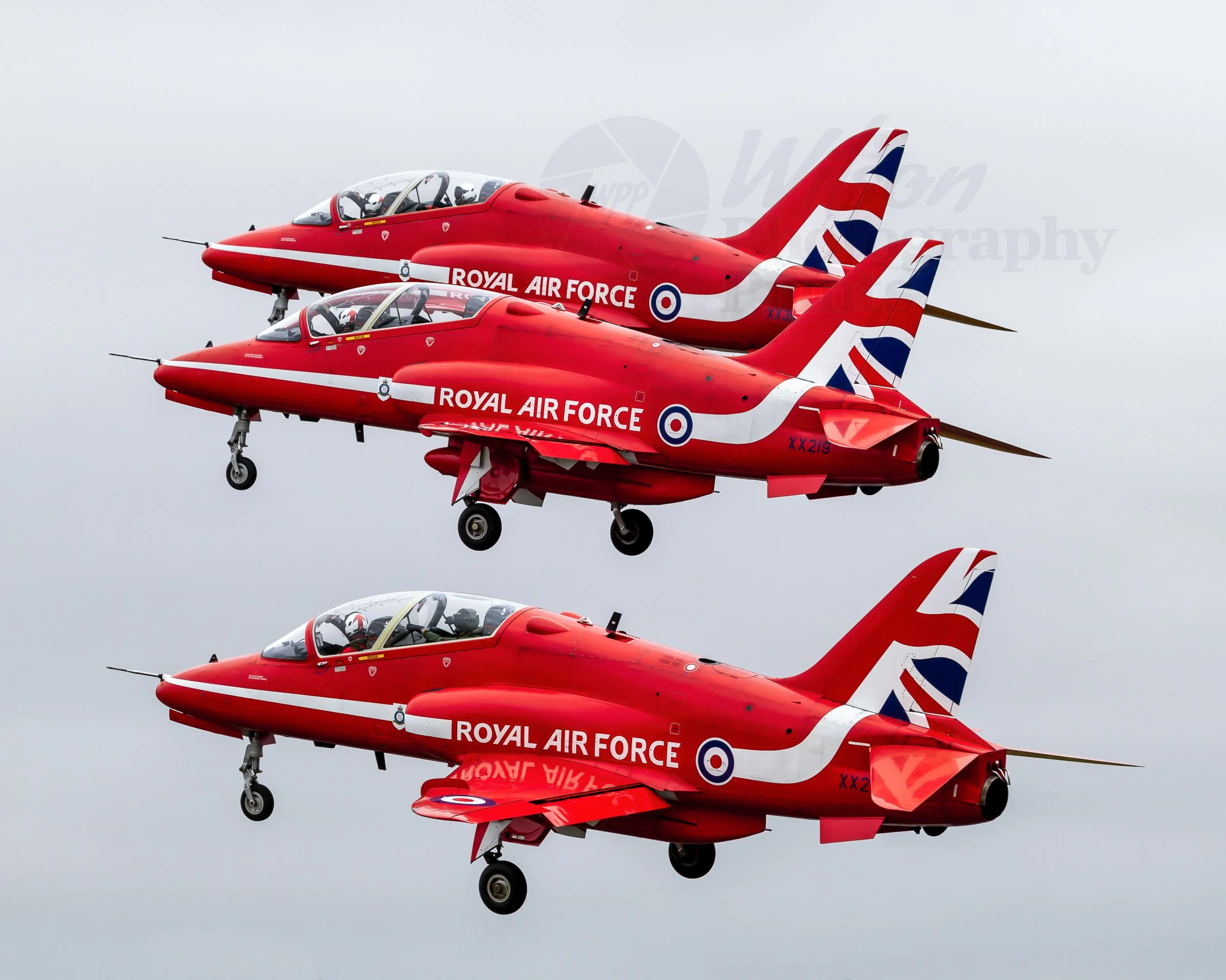 Red Arrows Takeoff - Dynamic Flight Photograph