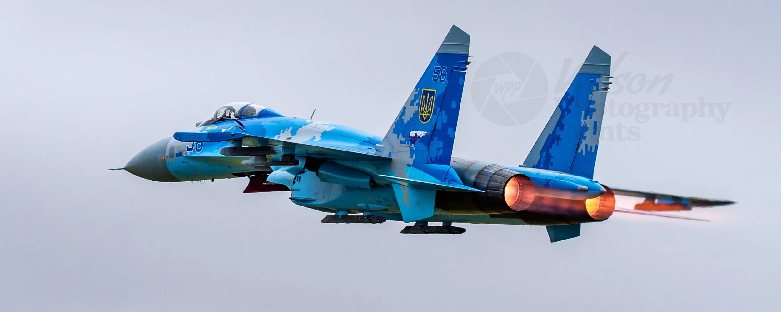 SU Sukhoi 27 Jet in Flight - Dynamic Afterburner Print