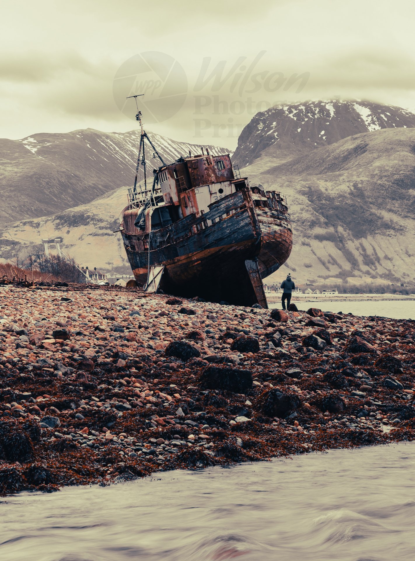 Corpach Wreck at Loch Linnhe Scottish Highlands