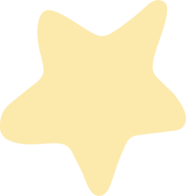 A light-colored star-shaped cookie or pastry with irregular edges.