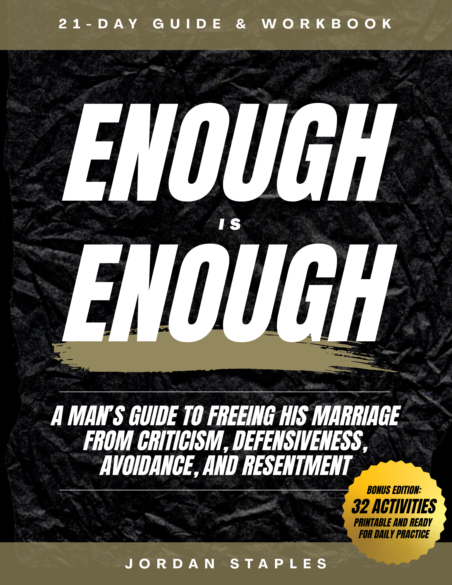 Enough Is Enough: A Man's Guide to Freeing His Marriage From Criticism, Defensiveness, Avoidance, and Resentment