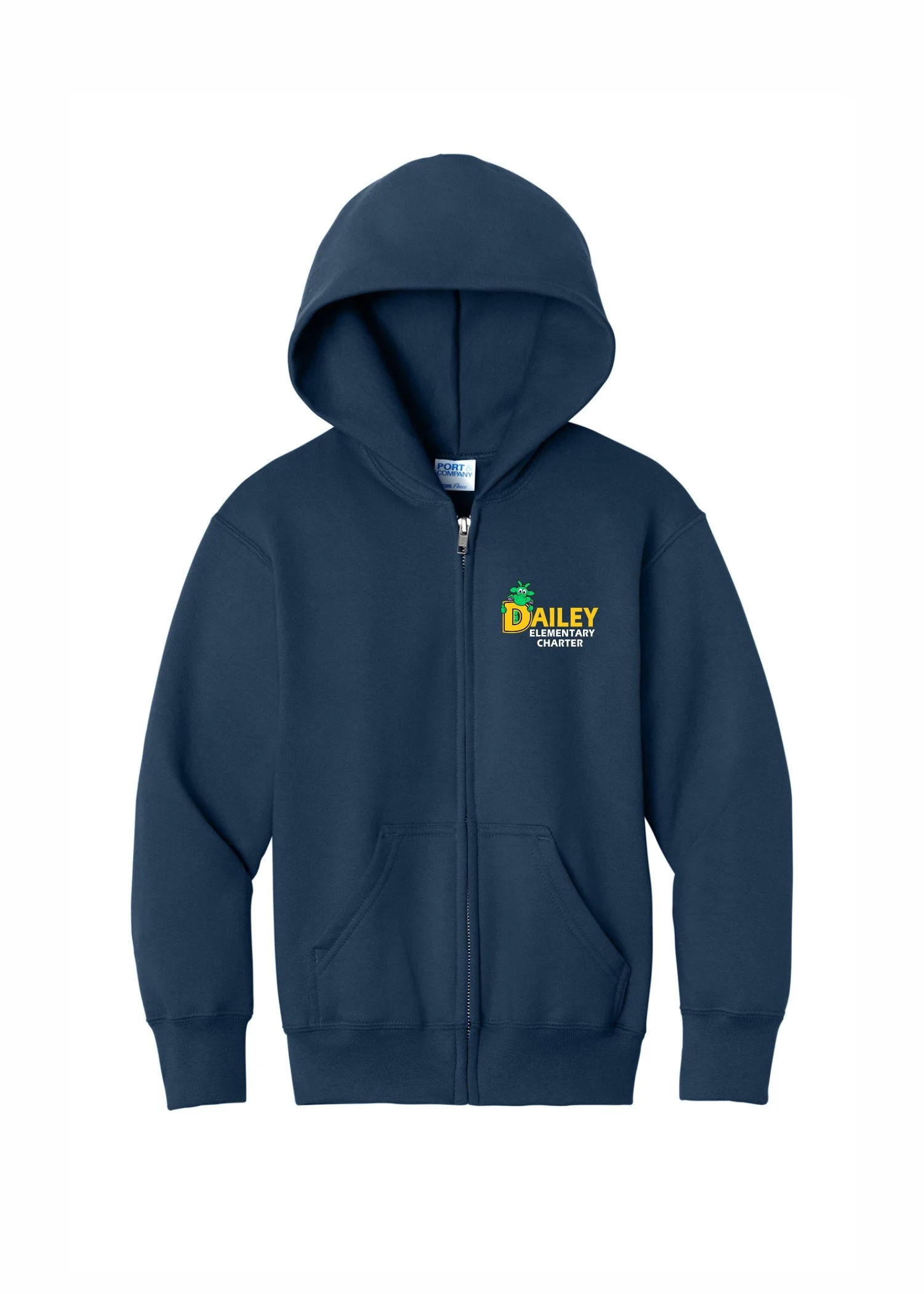 Navy Zip Up Hoodie