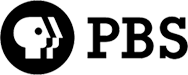 PBS logo with the network's iconic double oval eye symbol.