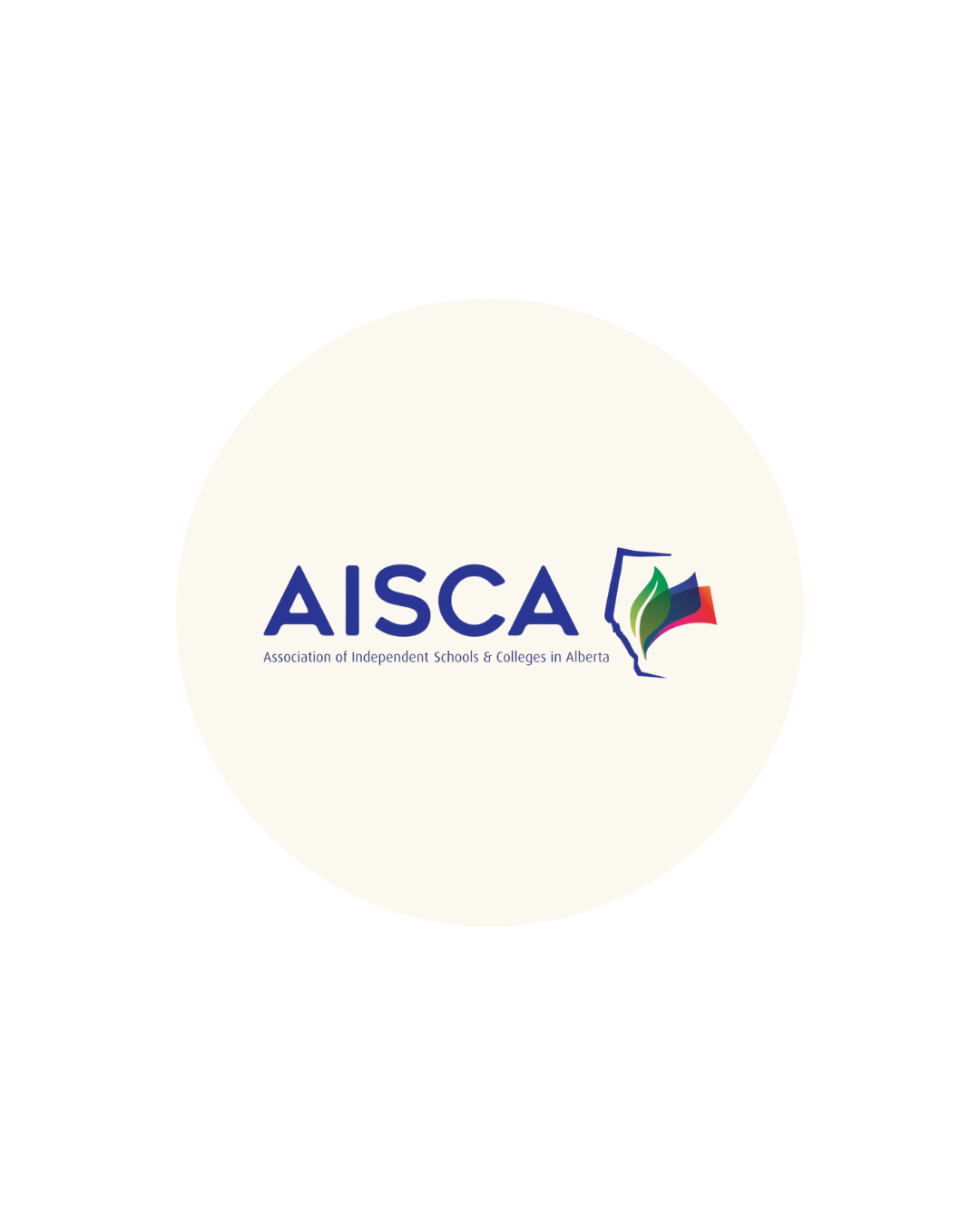 Logo for the Association of Independent Schools & Colleges in Alberta (AISCA).