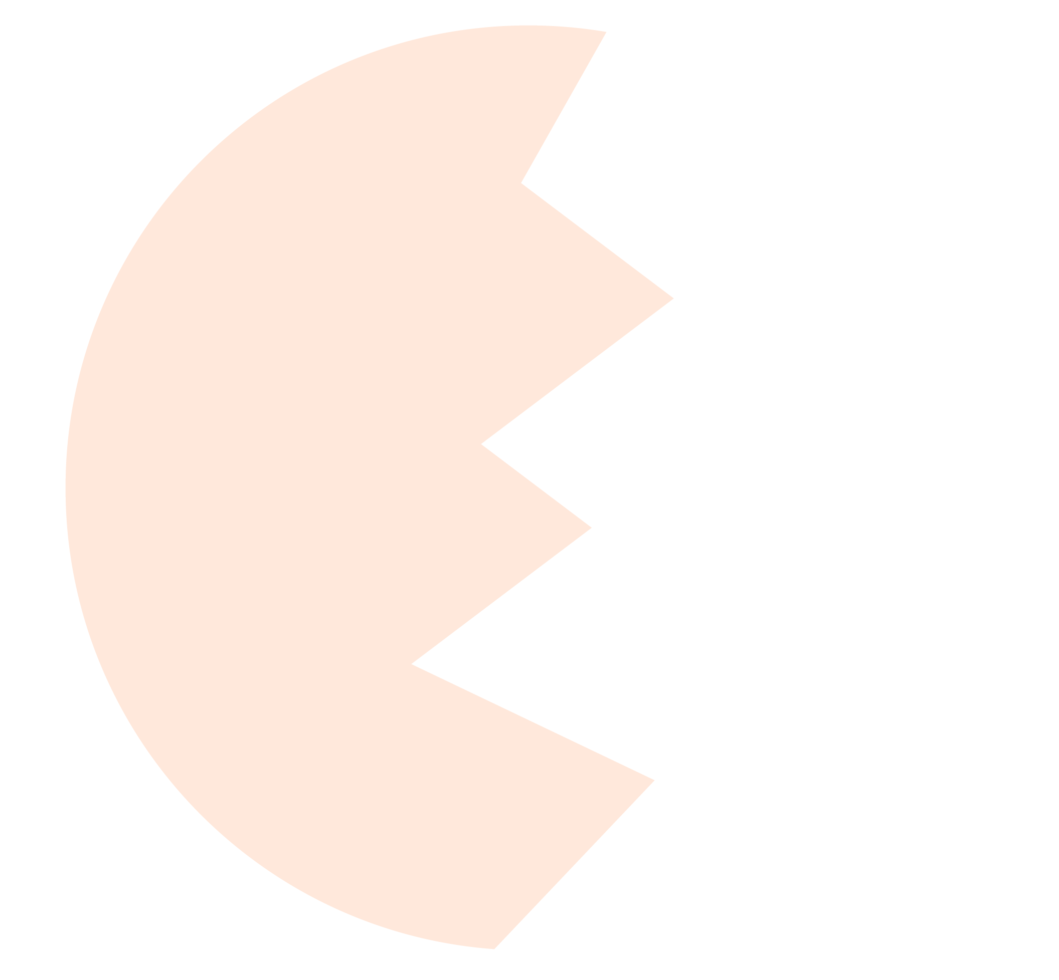 A pink Pac-Man shape with sharp teeth and a wide open mouth facing right.
