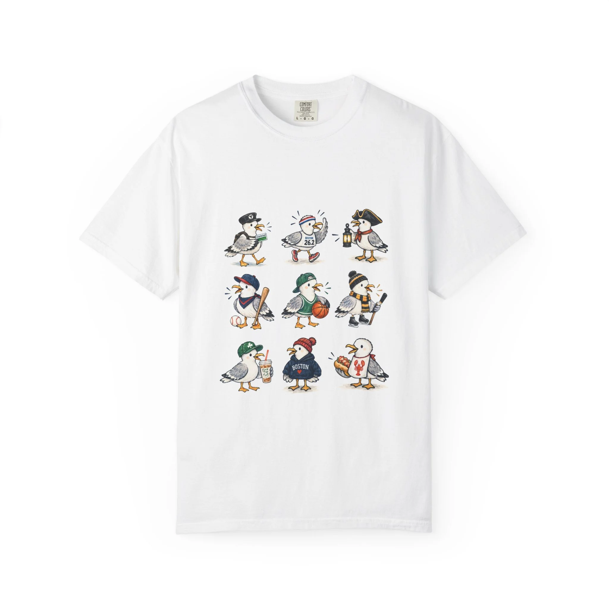 Boston Themed Seagull Field Trip T‑Shirt