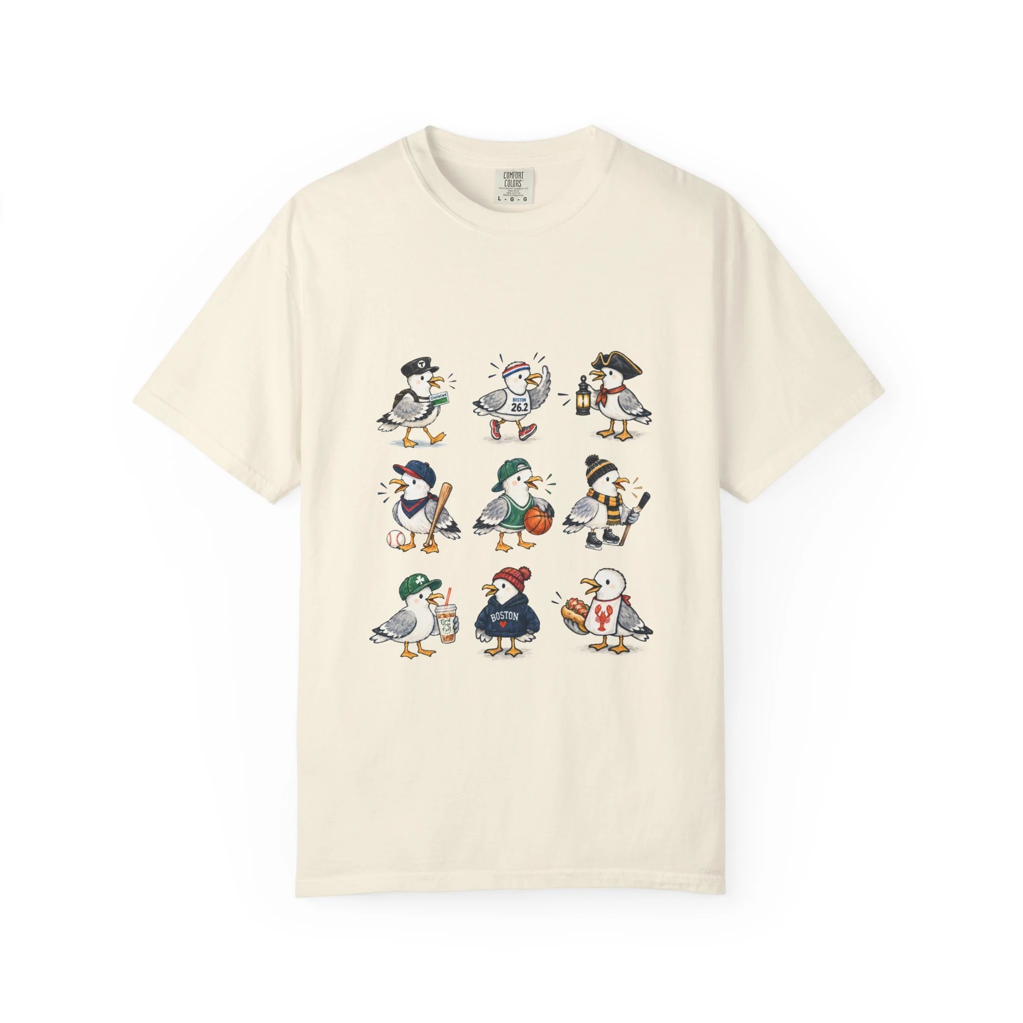 Boston Themed Seagull Field Trip T‑Shirt