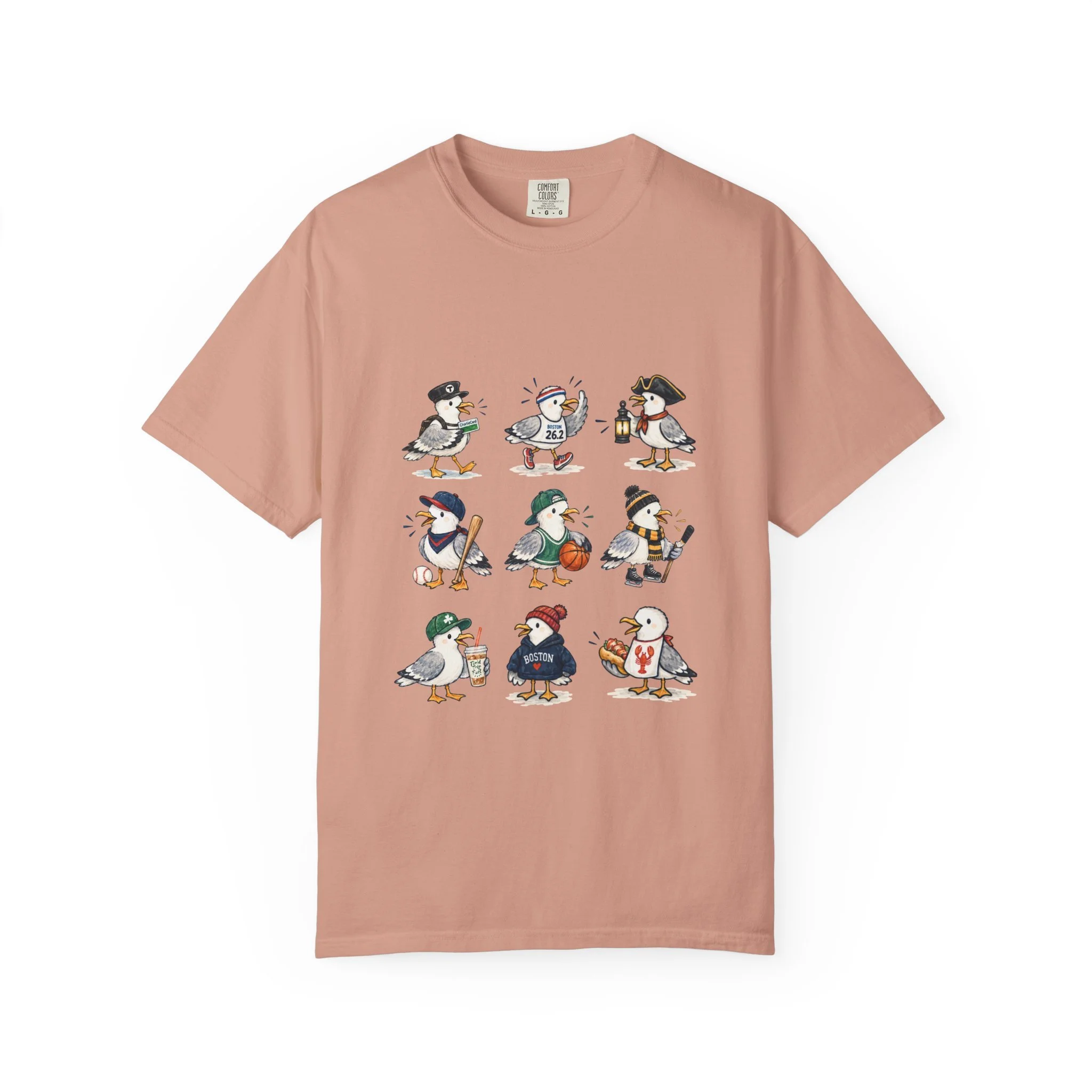 Boston Themed Seagull Field Trip T‑Shirt