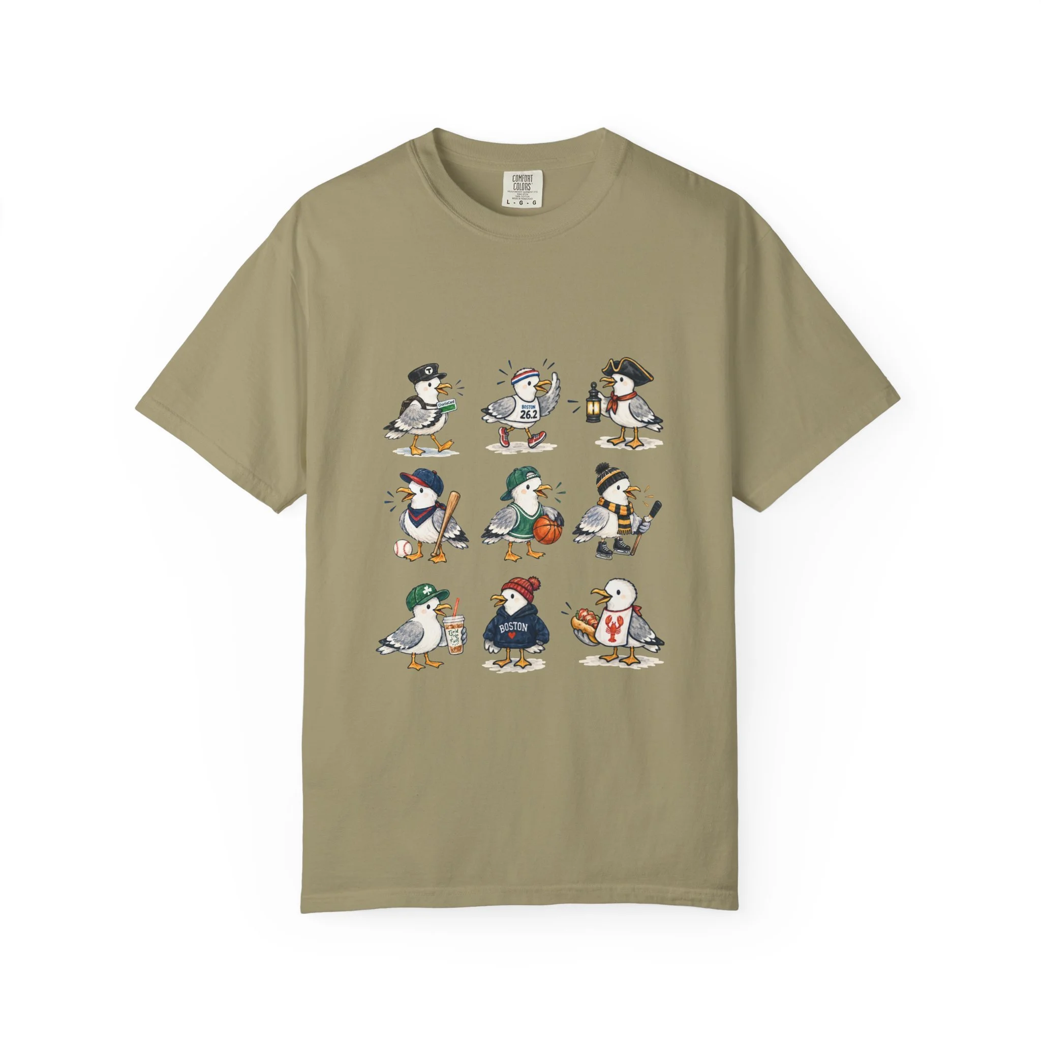 Boston Themed Seagull Field Trip T‑Shirt