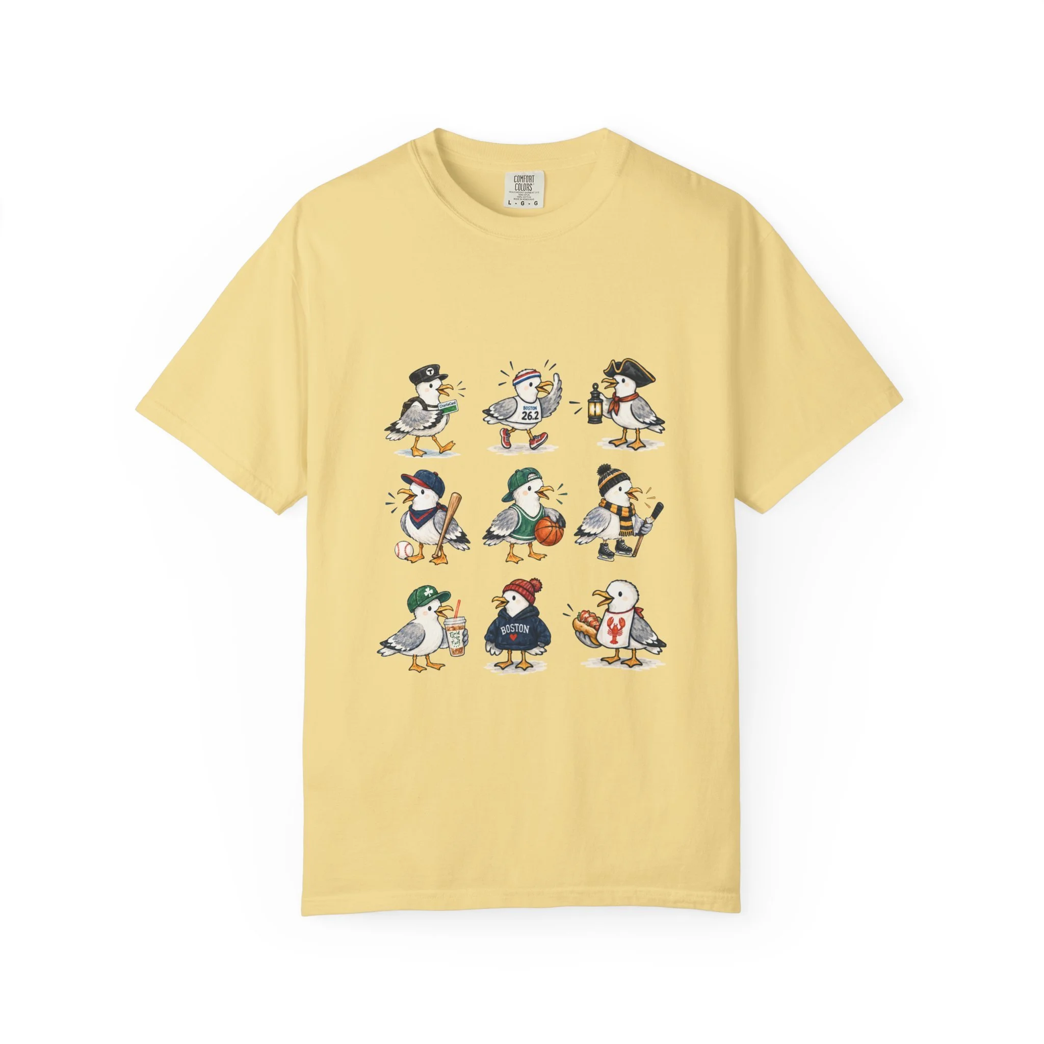 Boston Themed Seagull Field Trip T‑Shirt