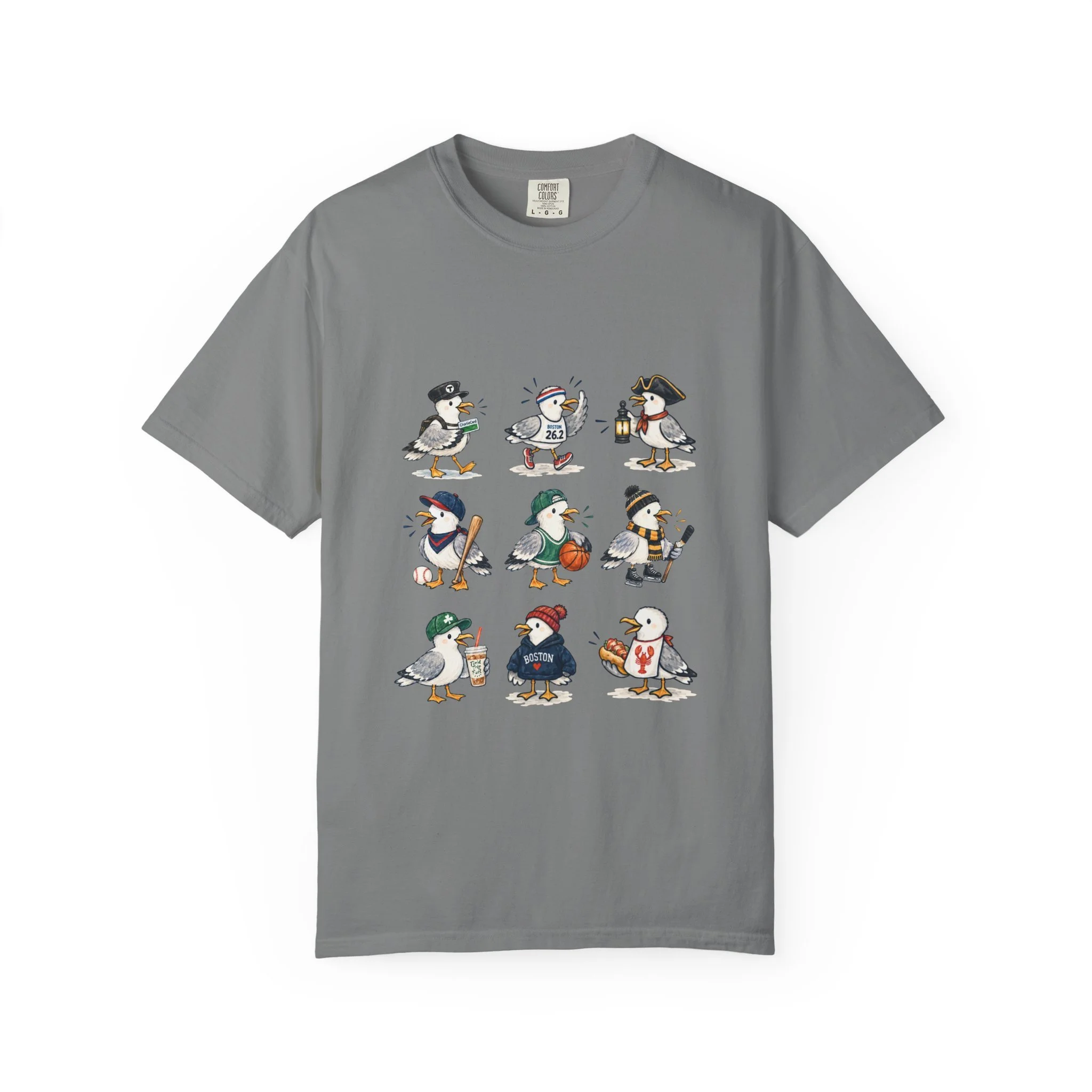 Boston Themed Seagull Field Trip T‑Shirt