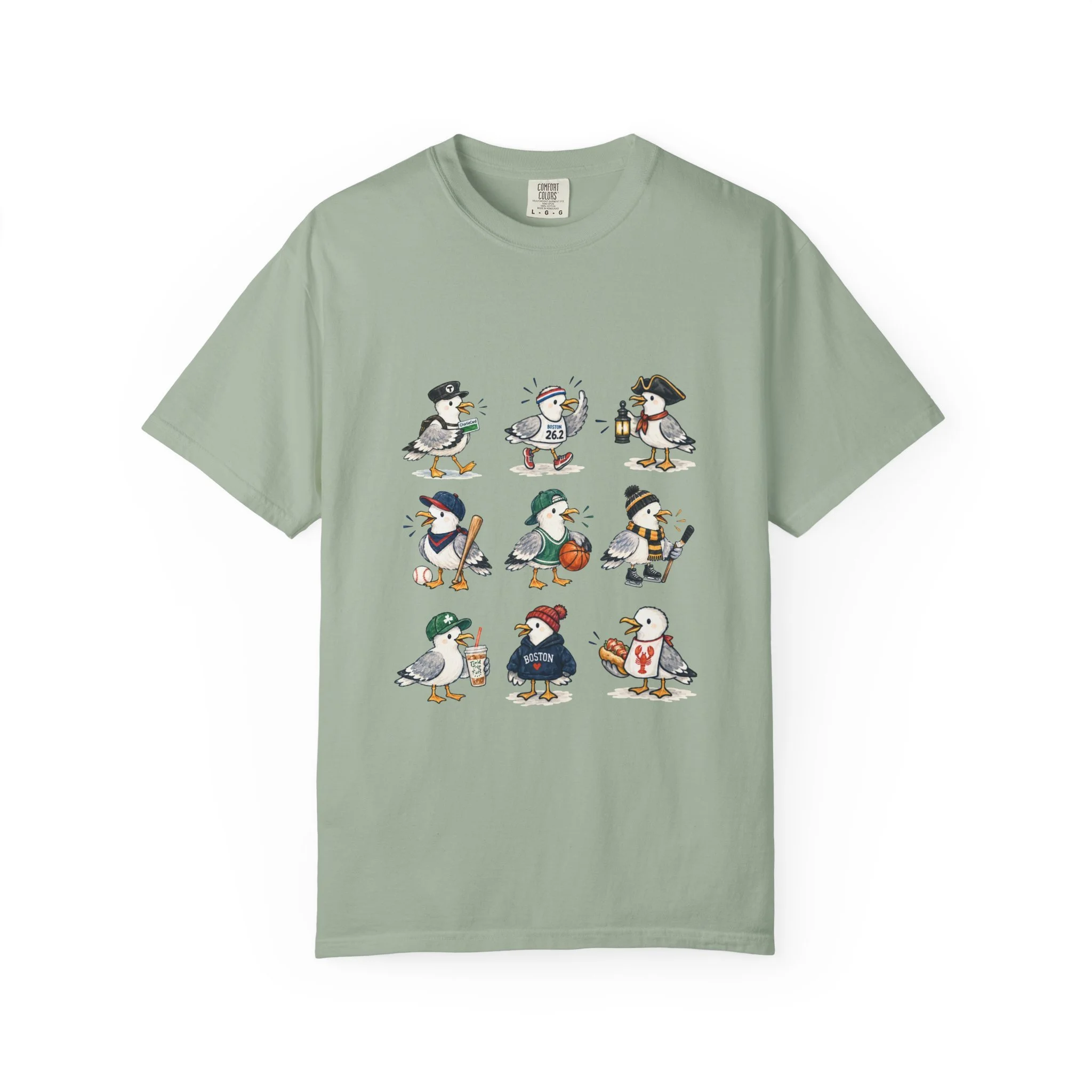 Boston Themed Seagull Field Trip T‑Shirt