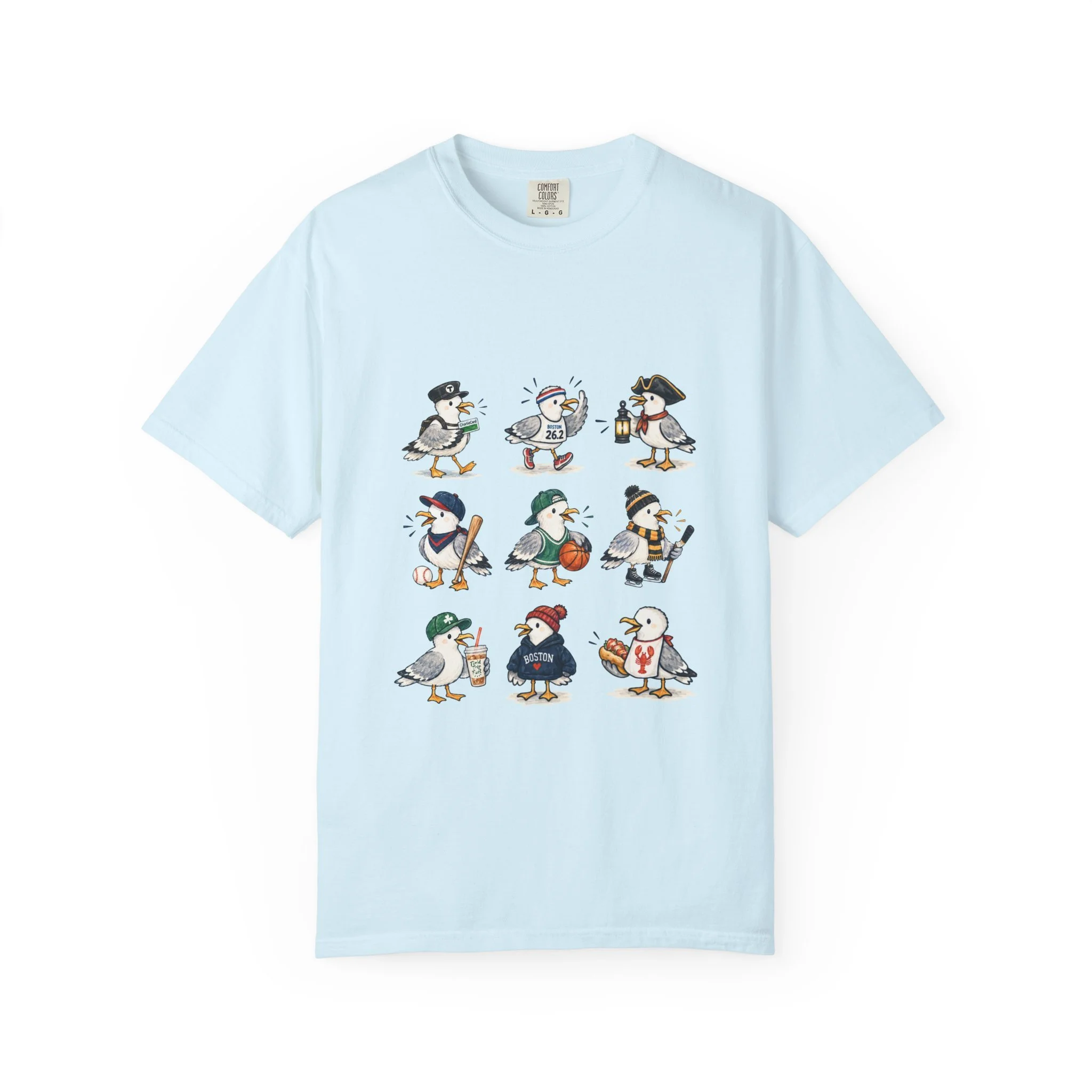 Boston Themed Seagull Field Trip T‑Shirt
