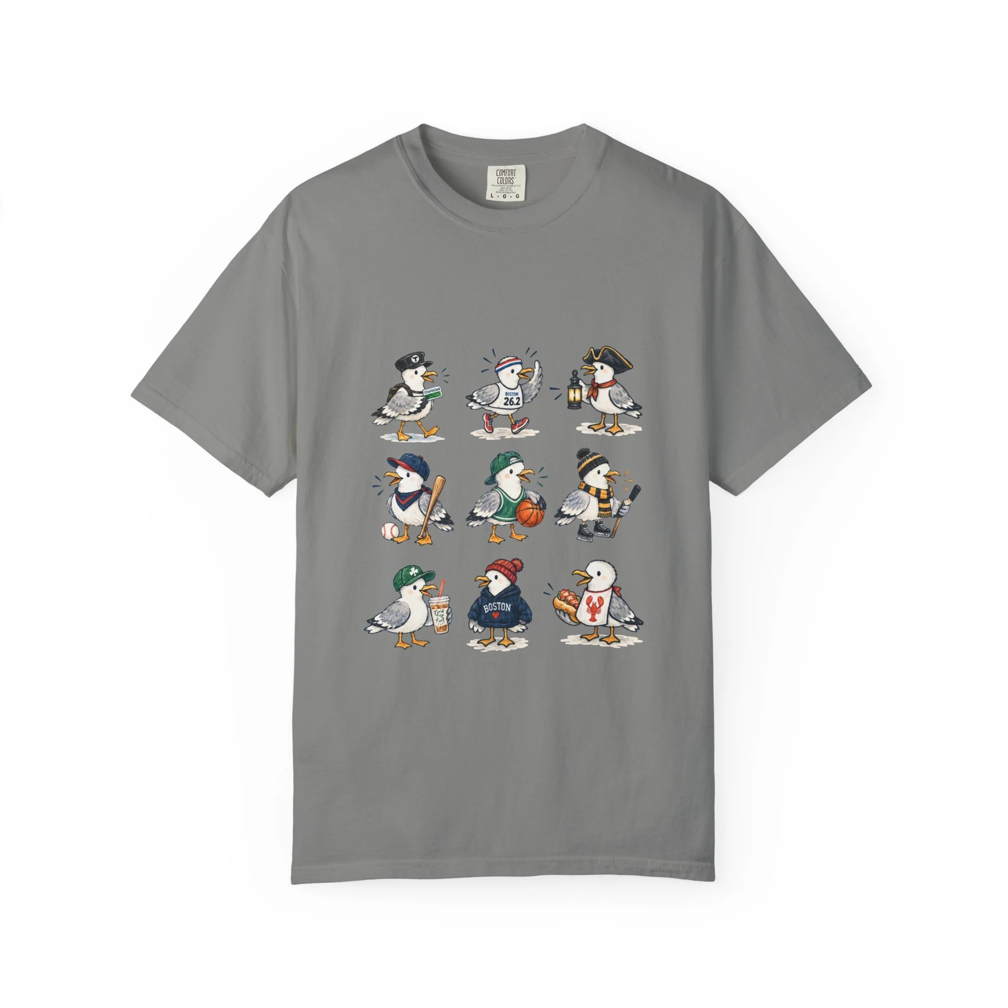Boston Themed Seagull Field Trip T‑Shirt