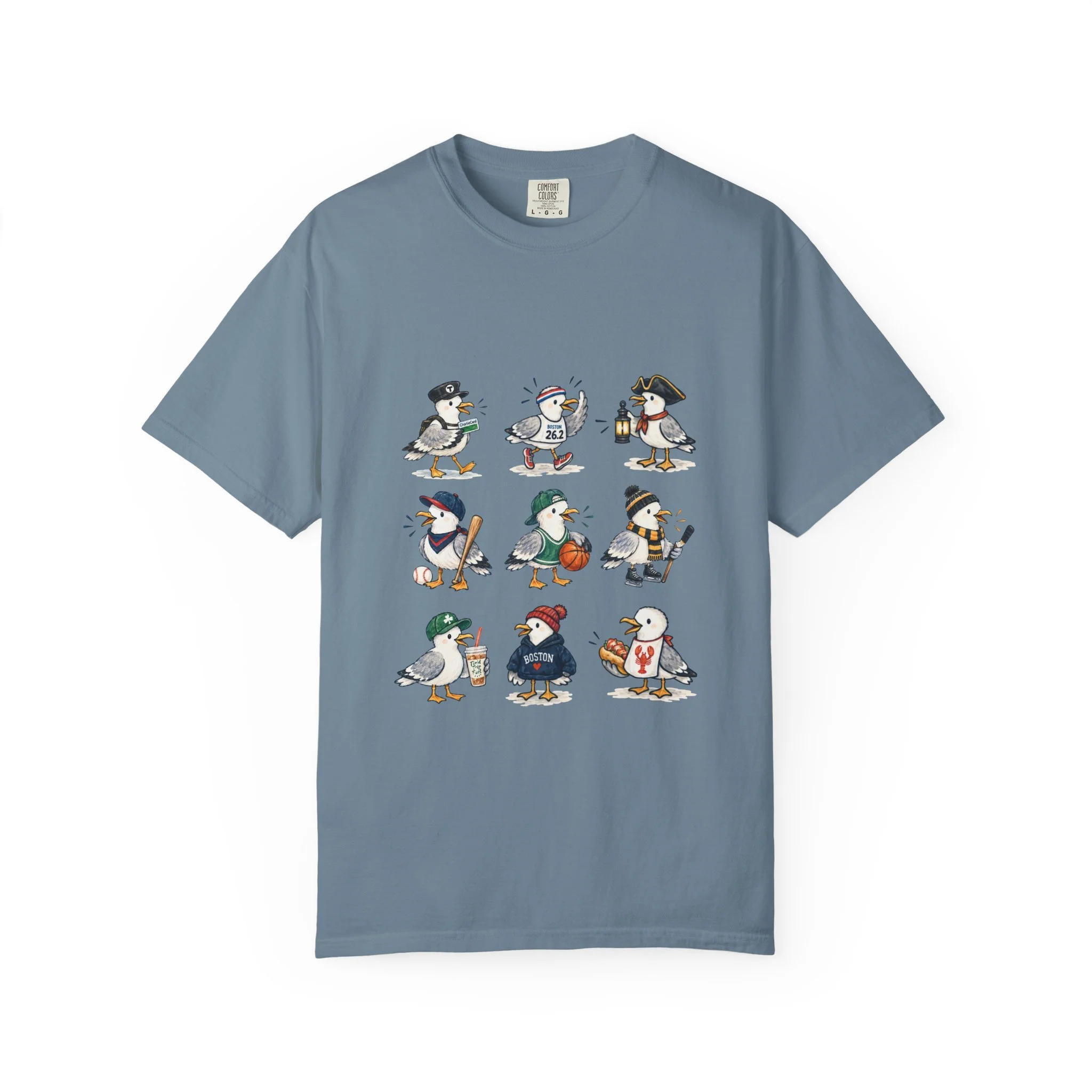 Boston Themed Seagull Field Trip T‑Shirt