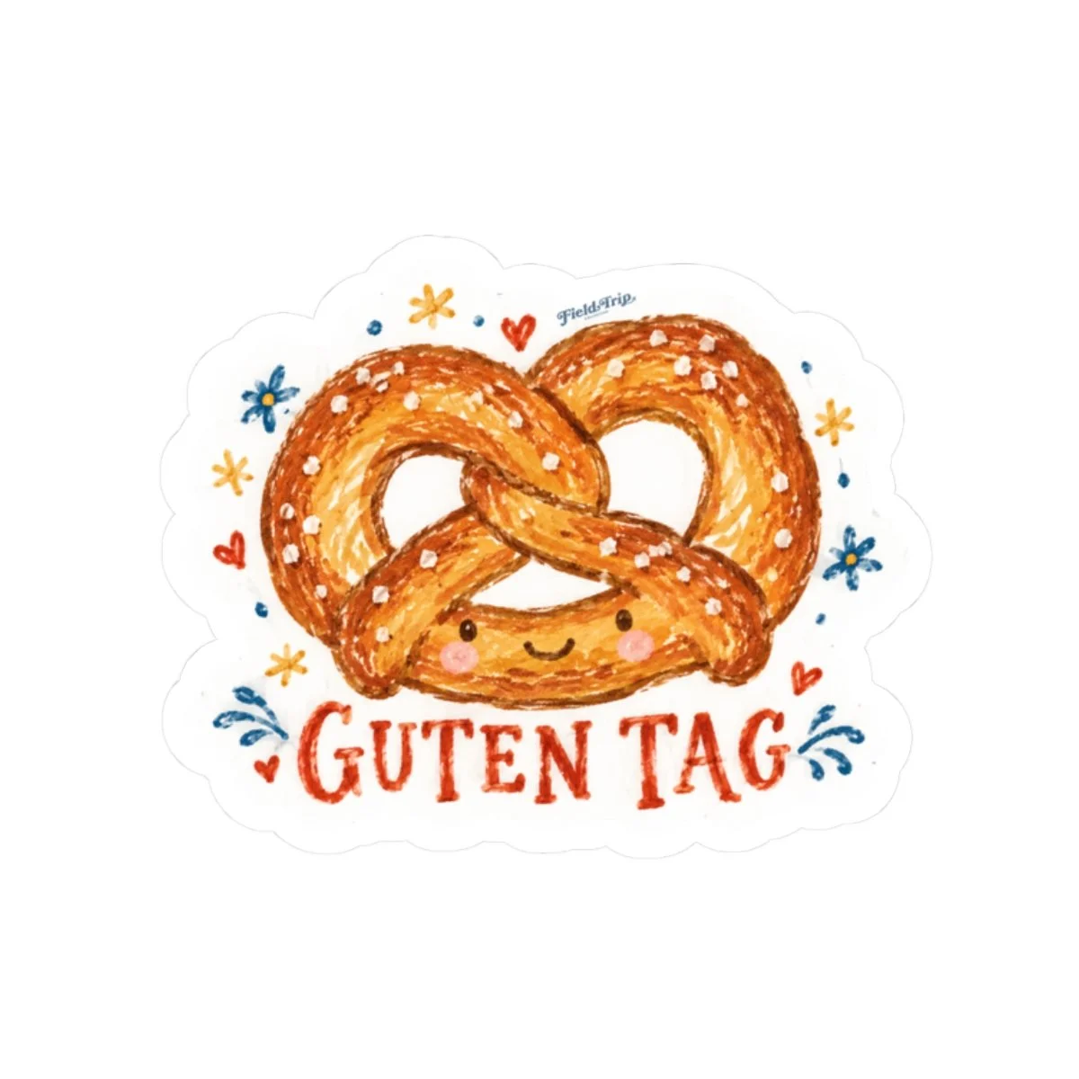 Guten Tag Yummy Pretzel Sticker