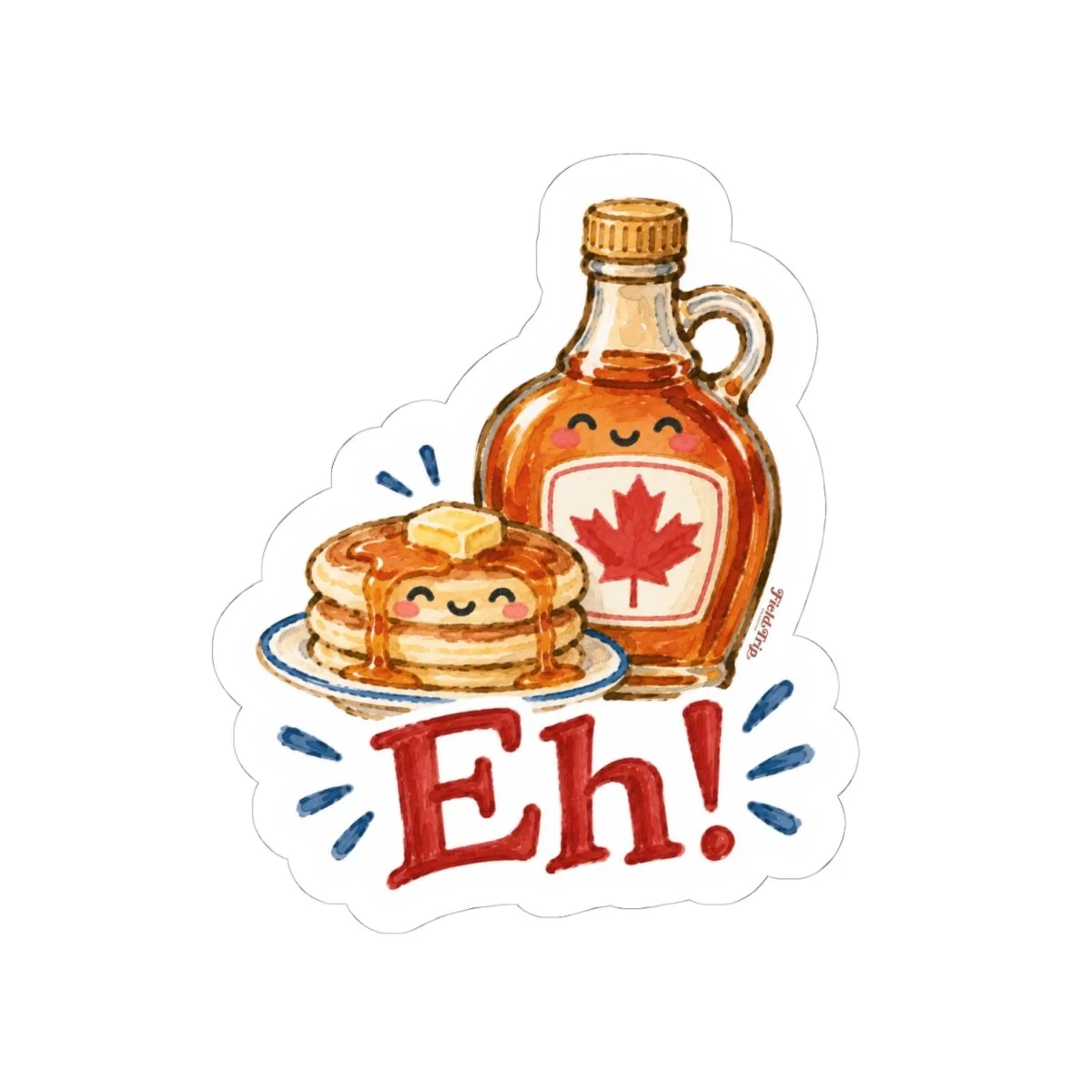 Canadian Pancake + Maple Syrup 