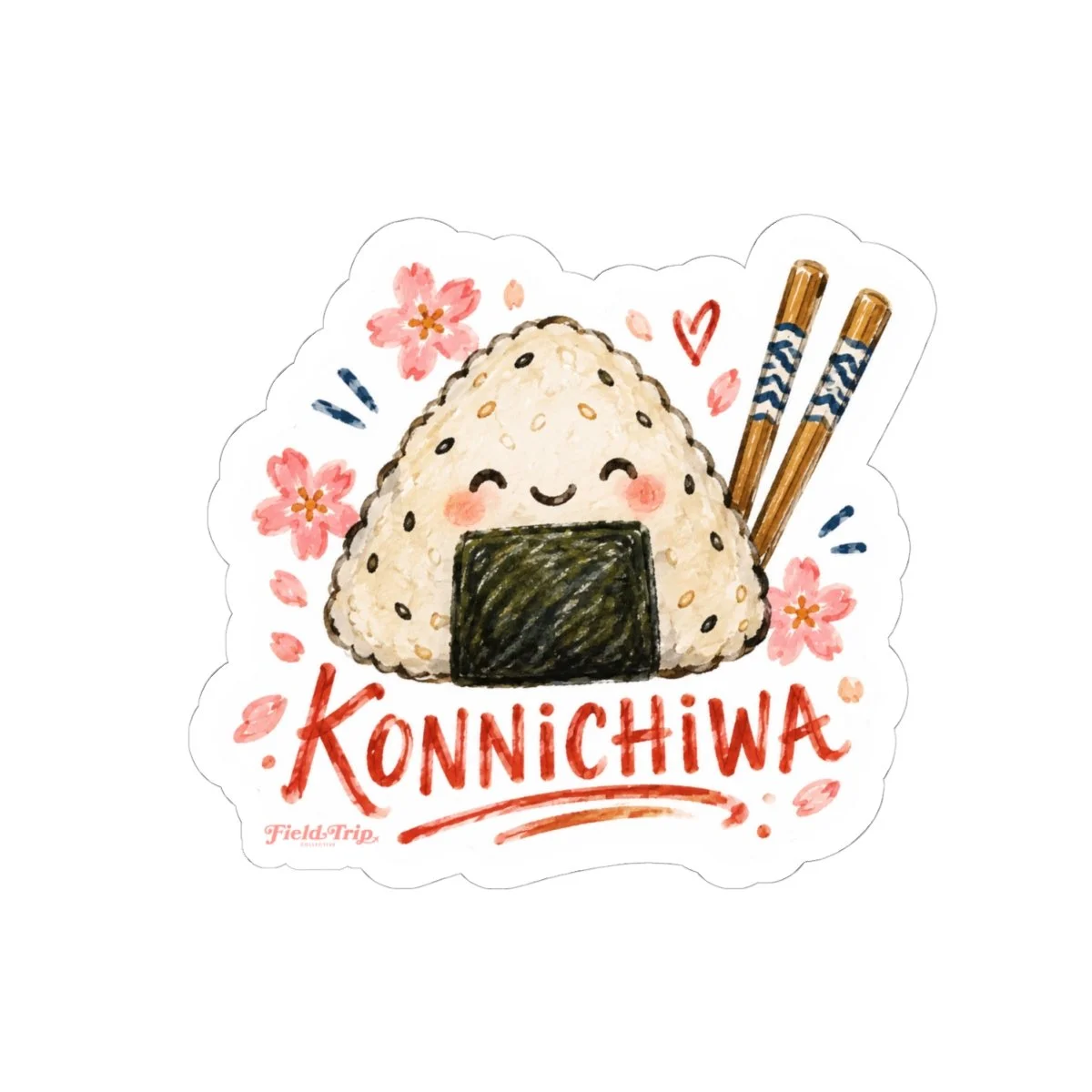 Kawaii Onigiri Sticker 