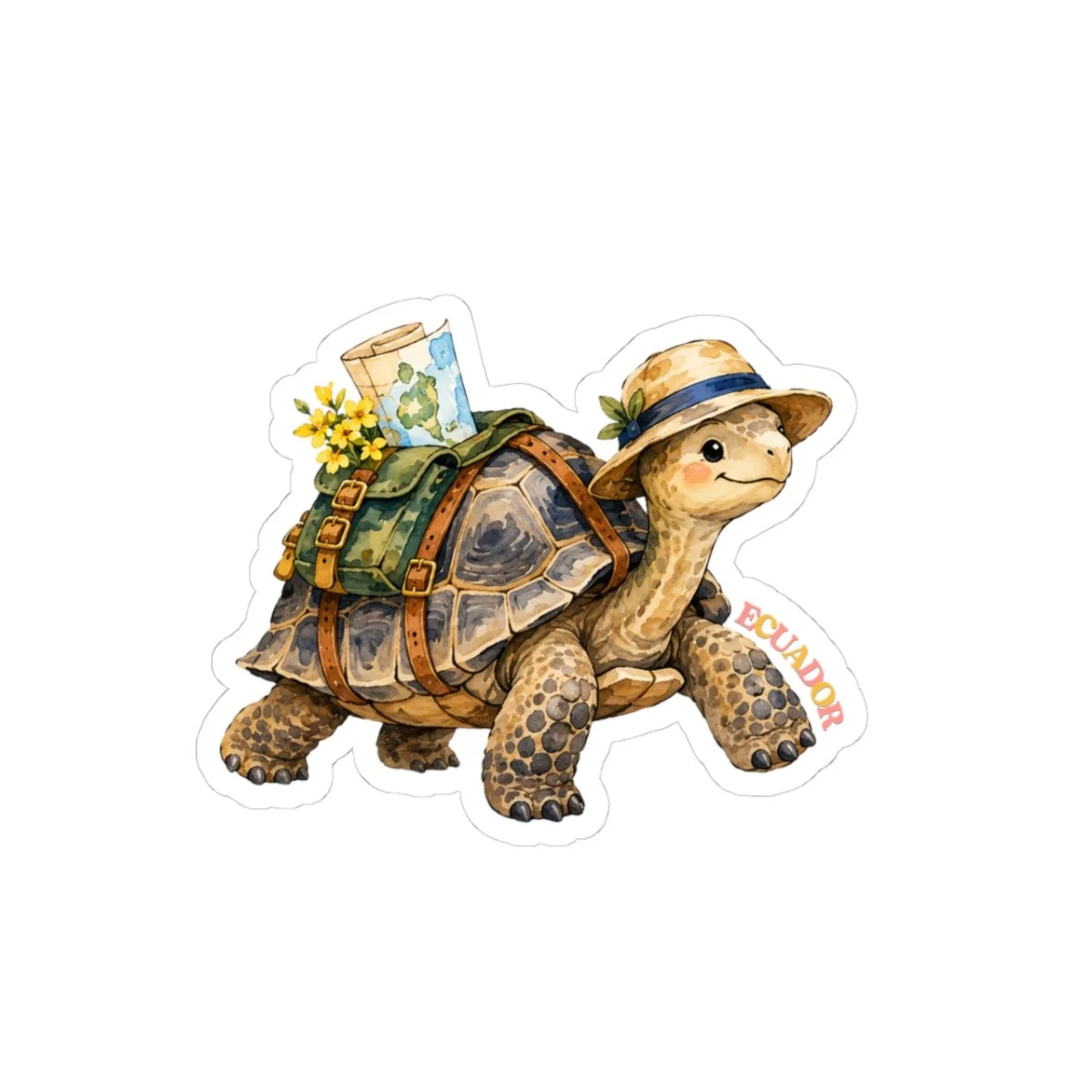 Galapagos Tortoise Traveler Sticker