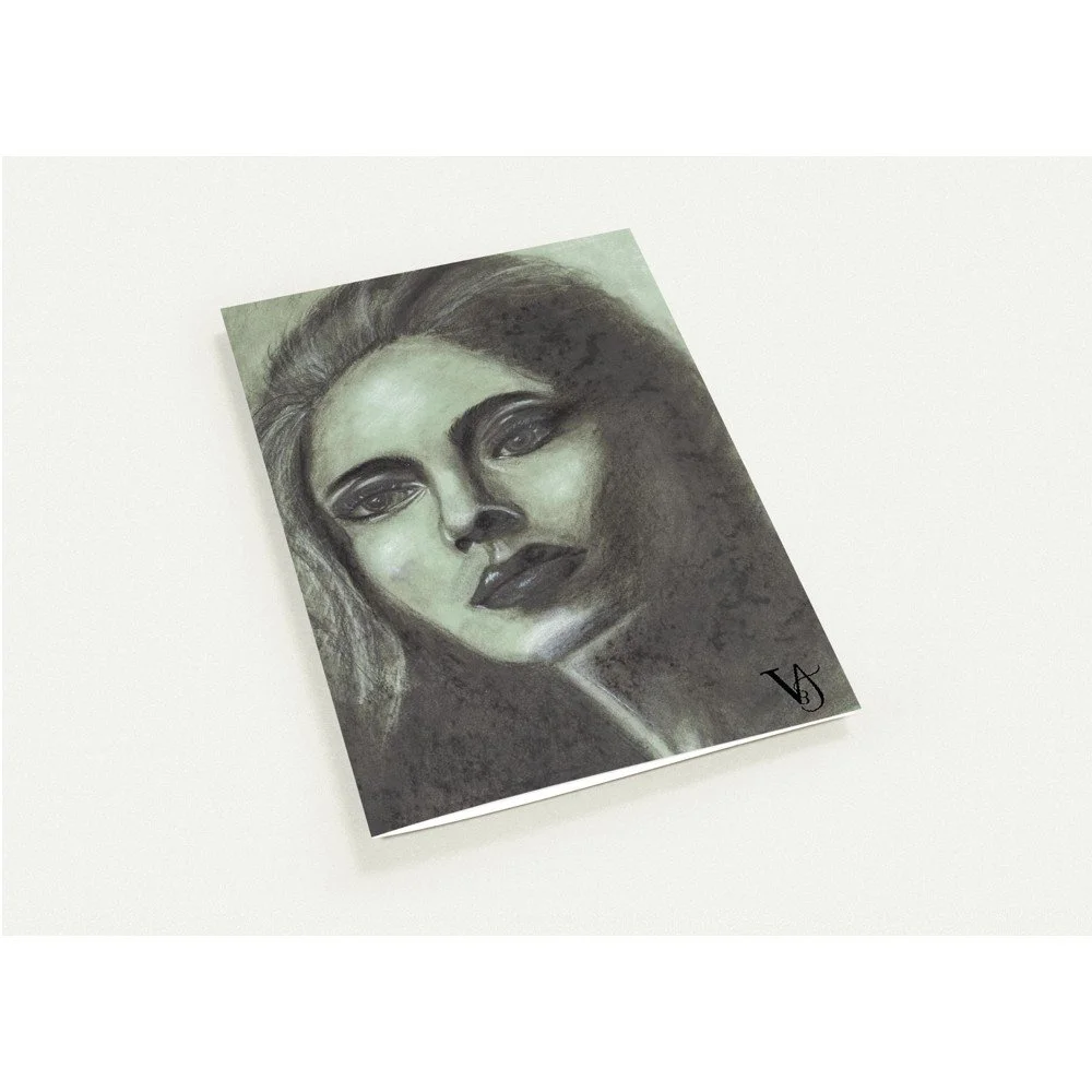 Fragments d’ELLES greeting card set with envelopes and multiple portrait designs by French artist Virginie Bergar. (Copy)